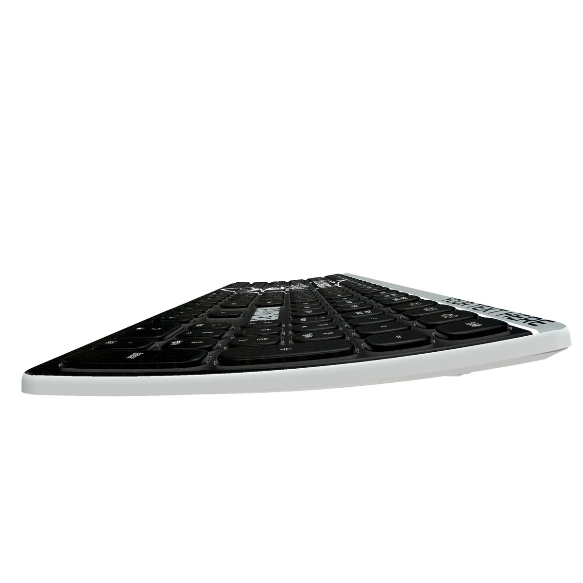 Las Vegas Raiders Personalized Endzone Solid KKB605 Curved Wireless Keyboard