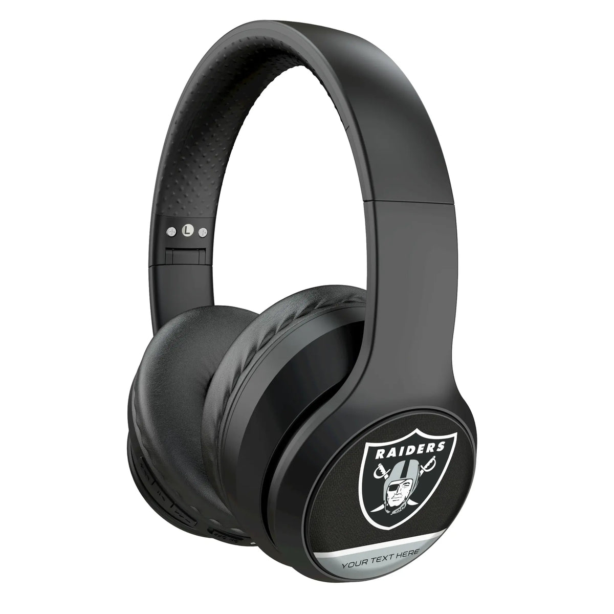Las Vegas Raiders Personalized Endzone Solid Wireless Over-Ear Headphones With Case