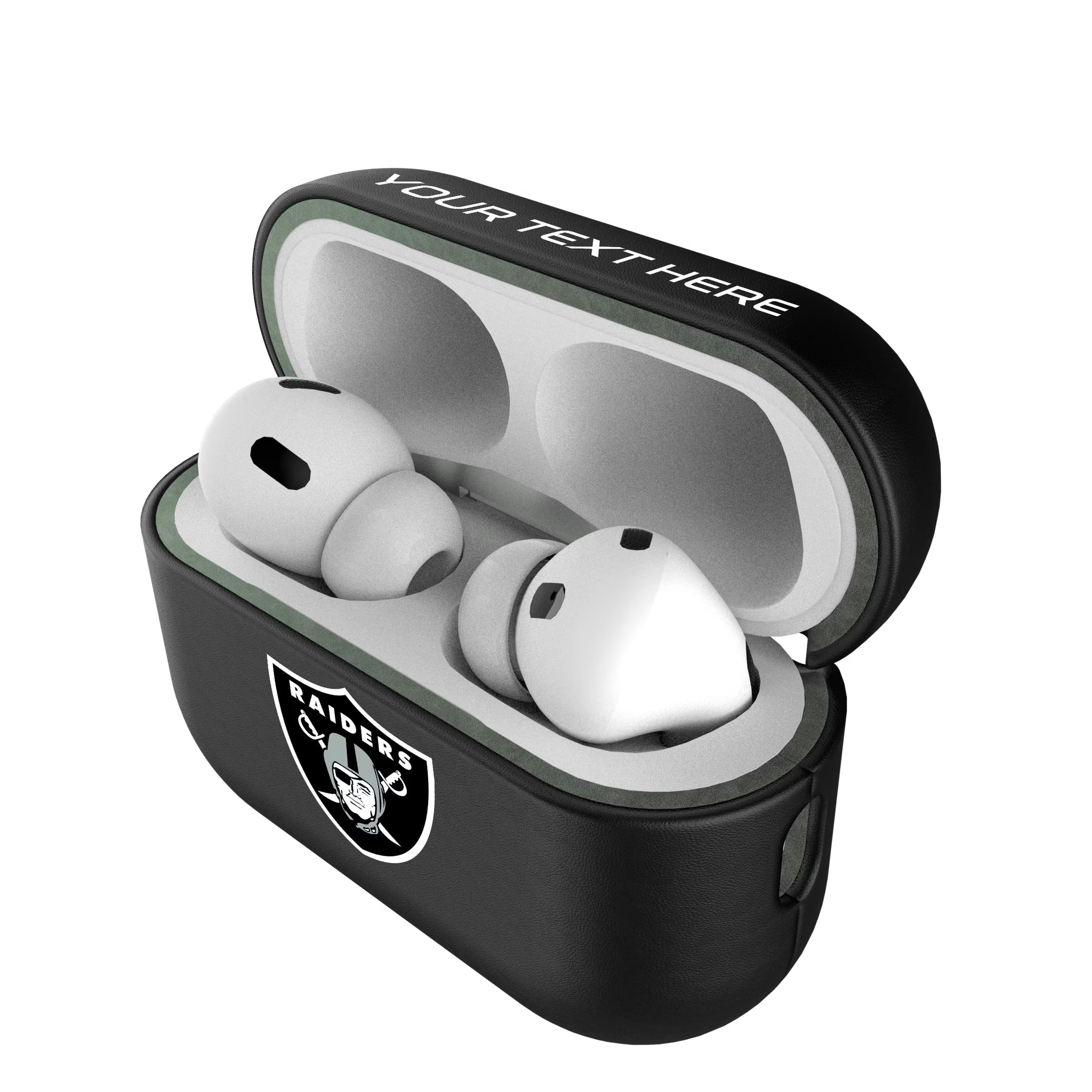 Las Vegas Raiders Personalized Insignia AirPods AirPod Case Cover#Device_AirPods Pro 2nd Gen