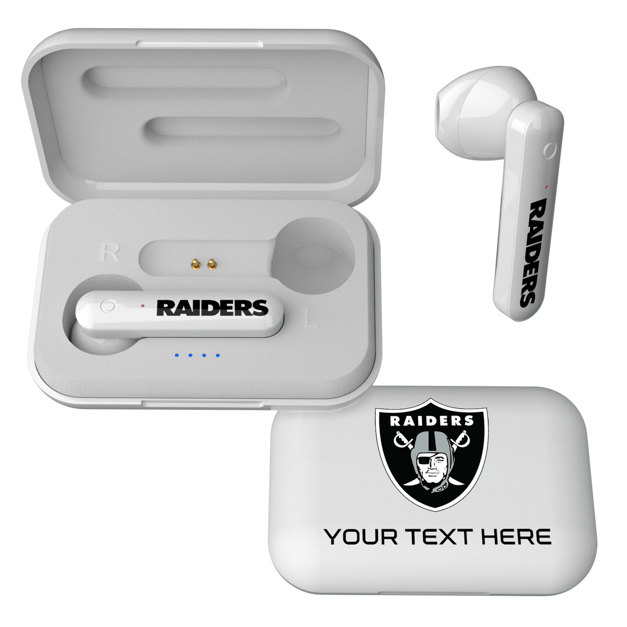 Las Vegas Raiders Personalized Insignia Wireless TWS Earbuds
