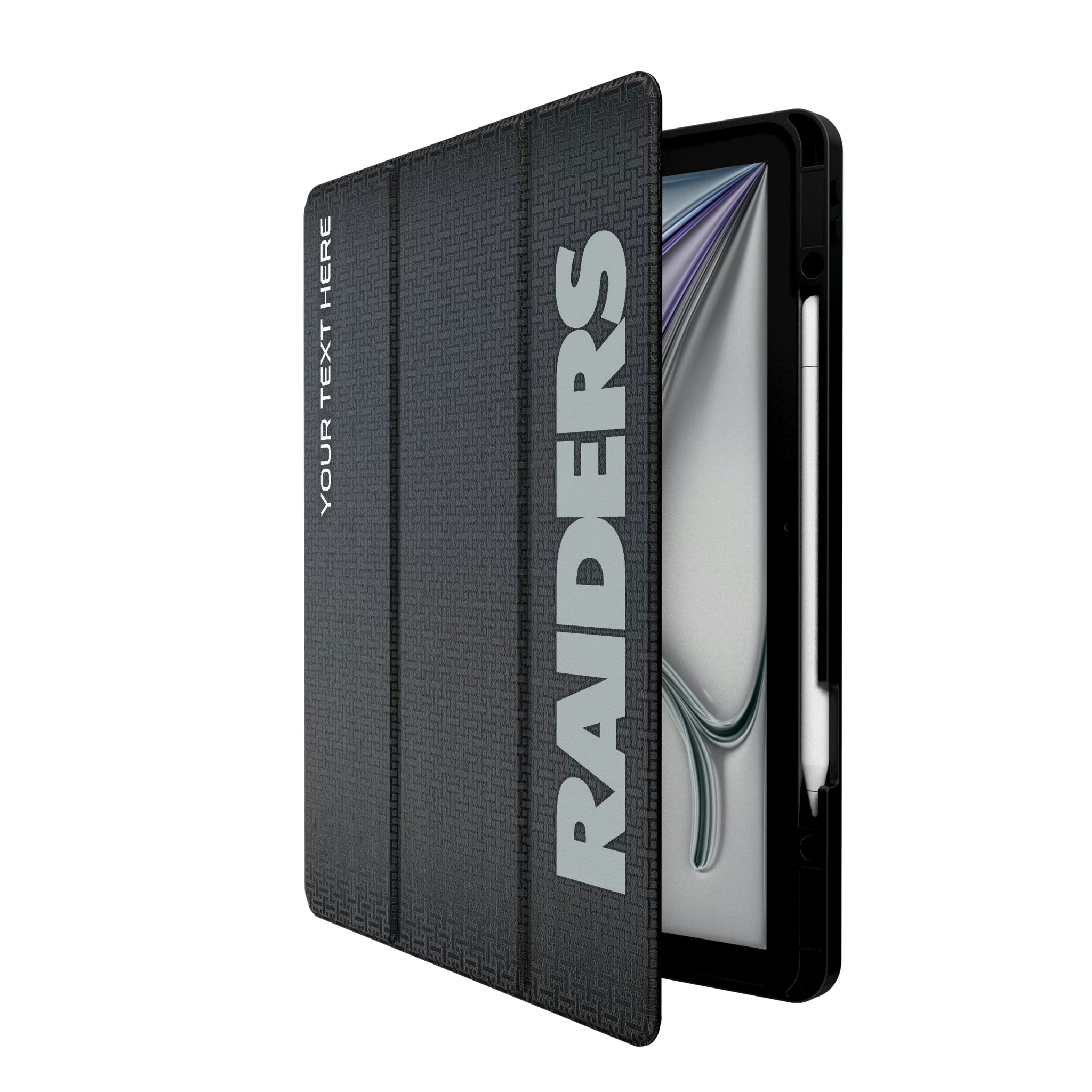 Las Vegas Raiders Personalized Linen iPad Tablet Case for Apple iPad