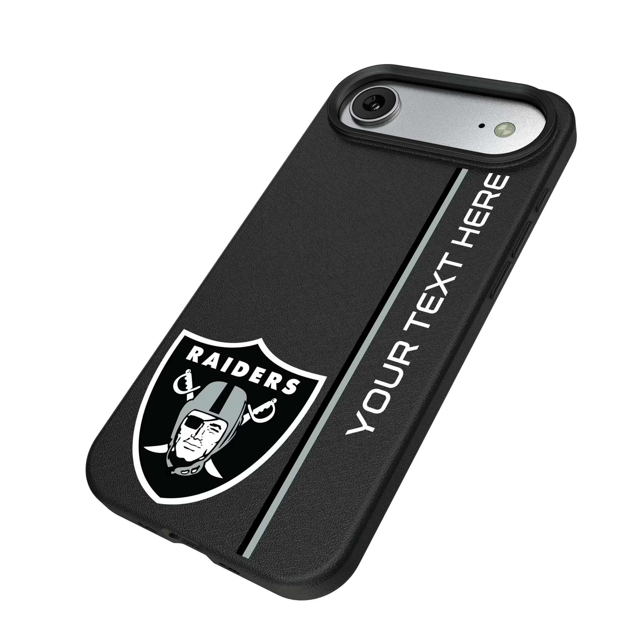 Las Vegas Raiders Personalized Sidebard iPhone MagSafe Compatible Phone Case for Apple iPhone - Isometric View#Device_iPhone Air