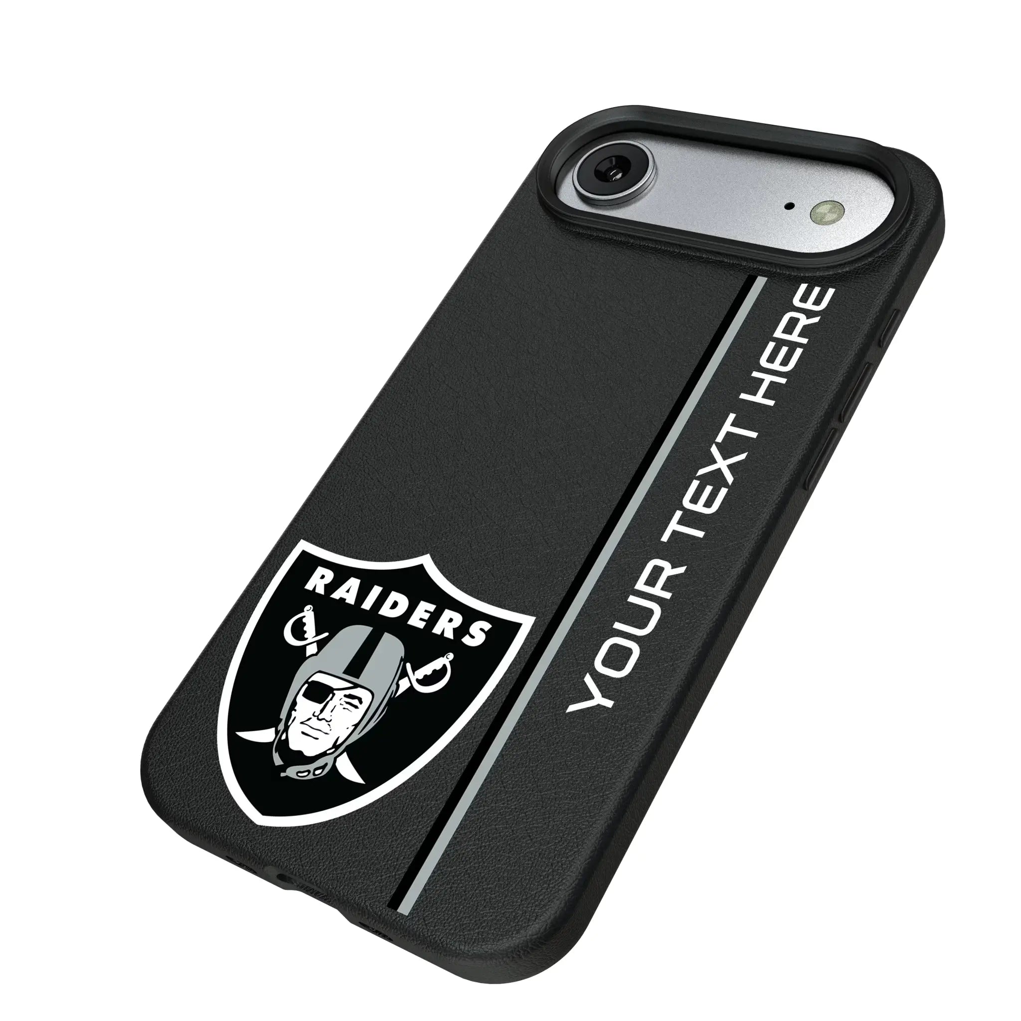 Las Vegas Raiders Personalized Sidebard iPhone MagSafe Compatible Phone Case for Apple iPhone - Isometric View#Device_iPhone Air