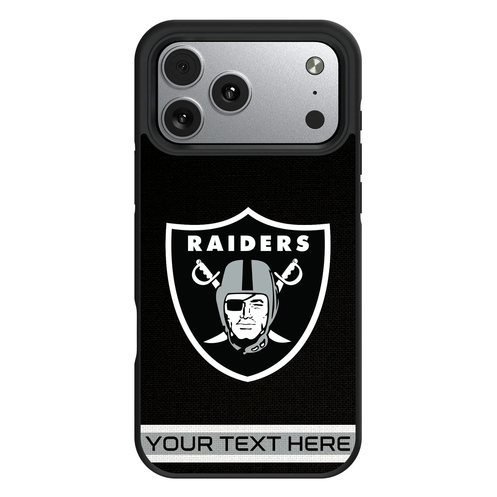Las Vegas Raiders Personalized Stripe iPhone Bump Phone Case for Apple iPhone#Device_iPhone 17 Pro Max
