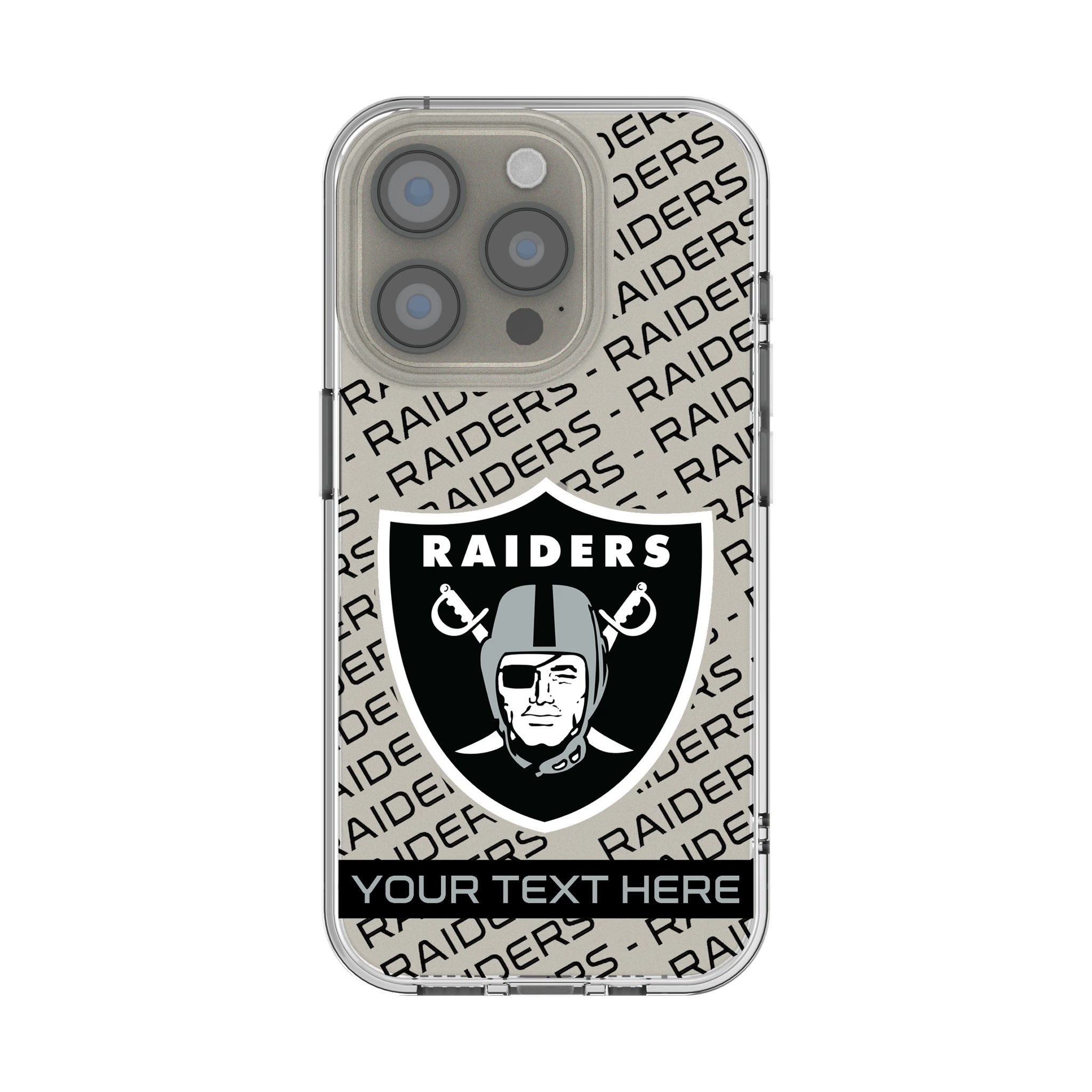 Las Vegas Raiders Personalized Tilt iPhone Clear Phone Case for Apple iPhone