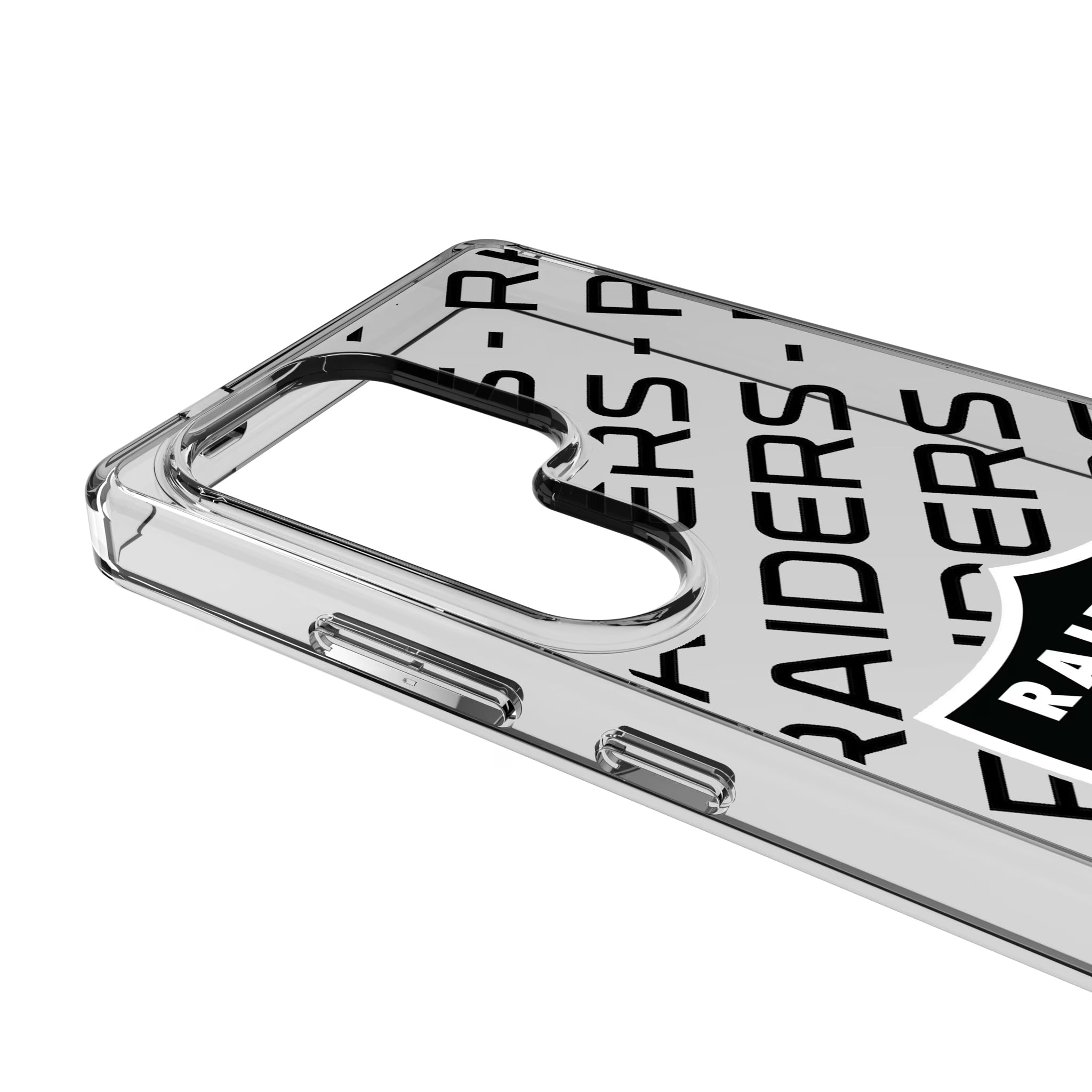 Las Vegas Raiders Personalized Tilt Galaxy Clear Phone Case for Samsung Galaxy - Detail