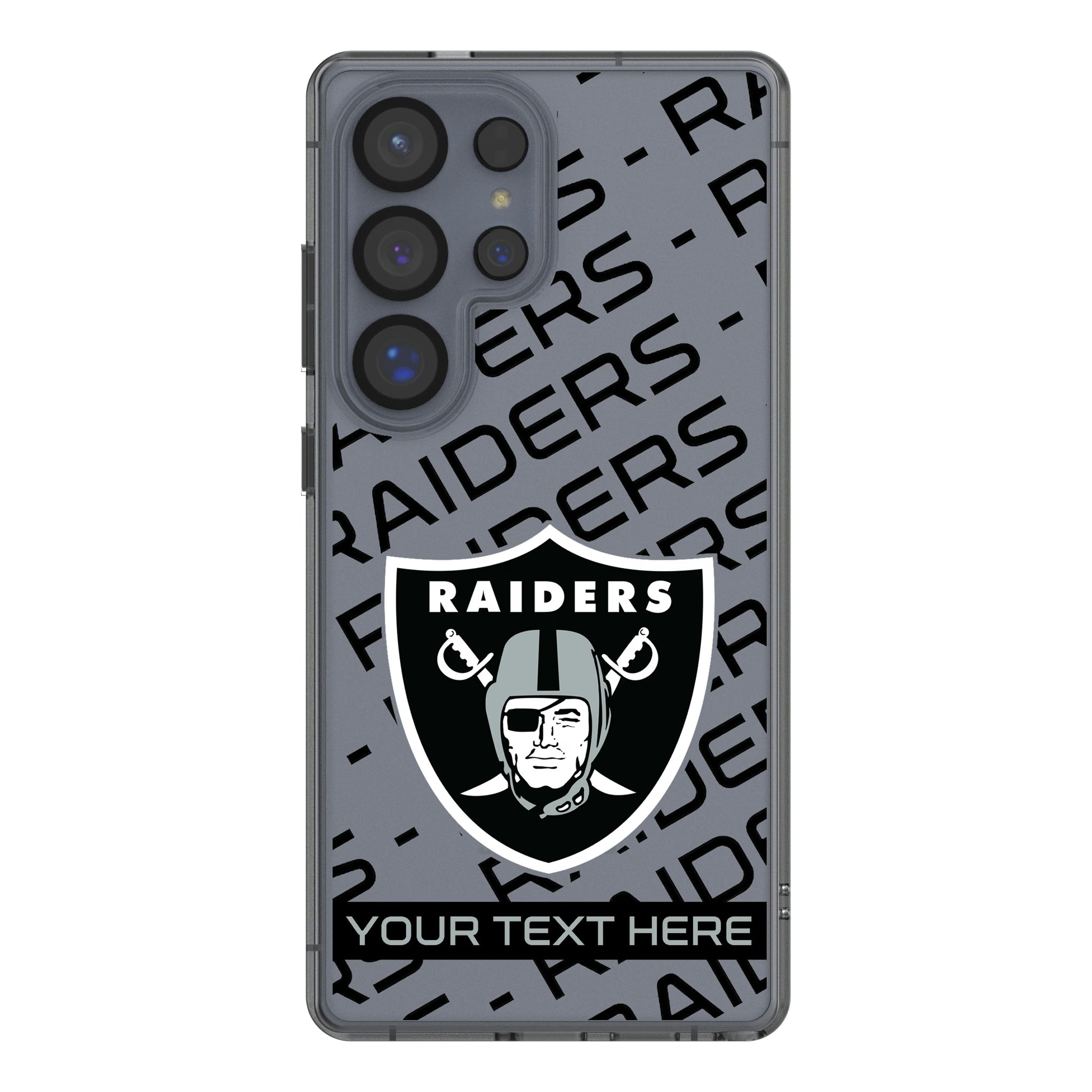 Las Vegas Raiders Personalized Tilt Galaxy Clear Phone Case for Samsung Galaxy