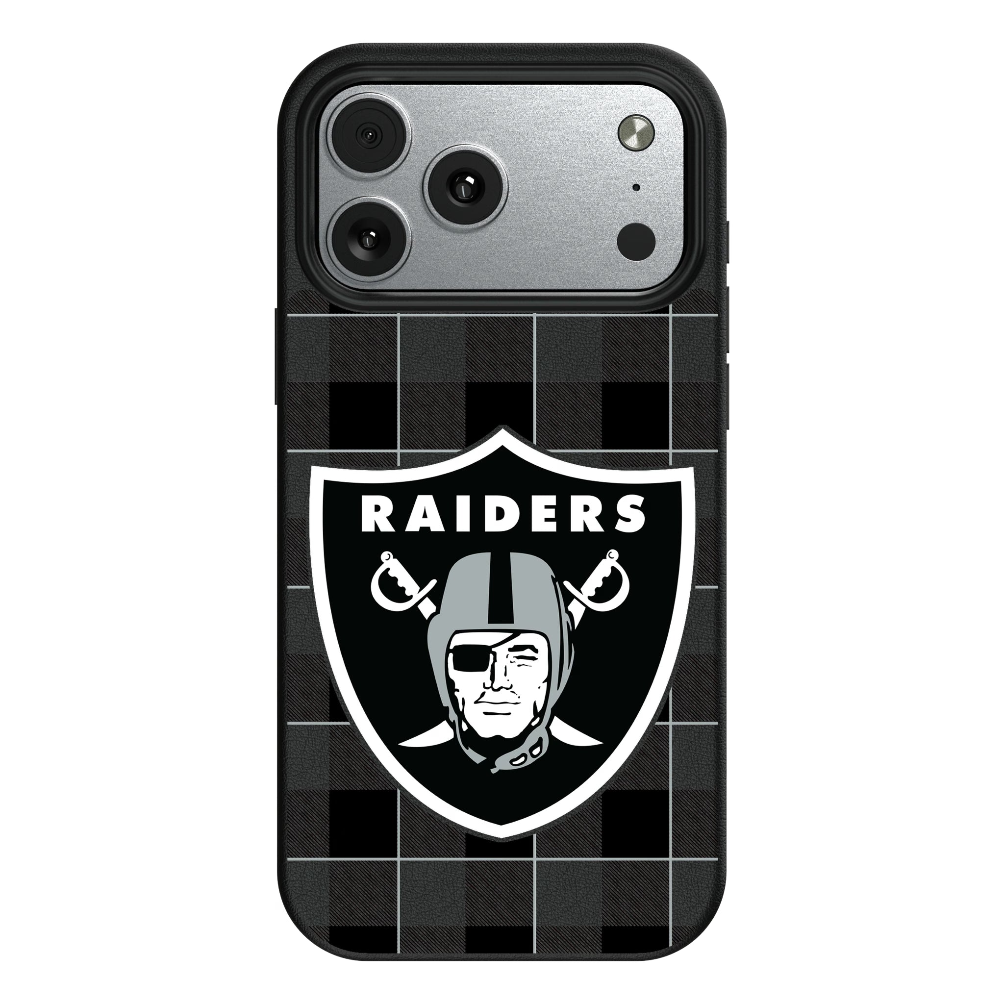 Las Vegas Raiders Plaid iPhone MagSafe Compatible Phone Case for Apple iPhone#Device_iPhone 17 Pro Max