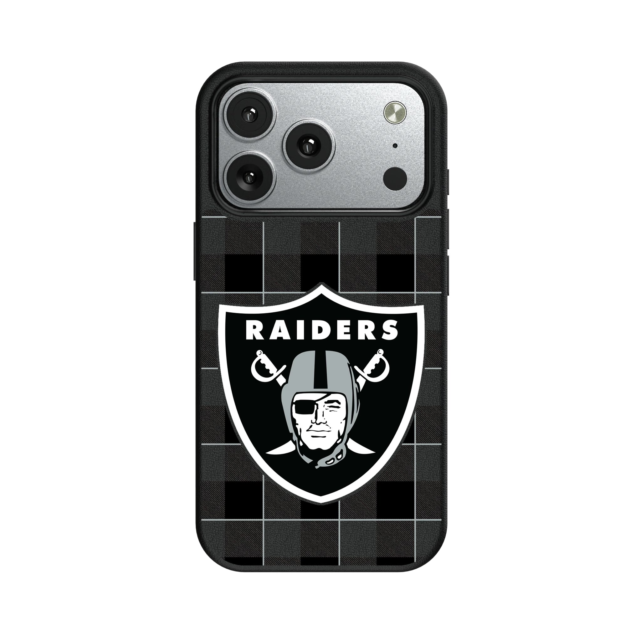 Las Vegas Raiders Plaid iPhone MagSafe Compatible Phone Case for Apple iPhone#Device_iPhone 17 Pro