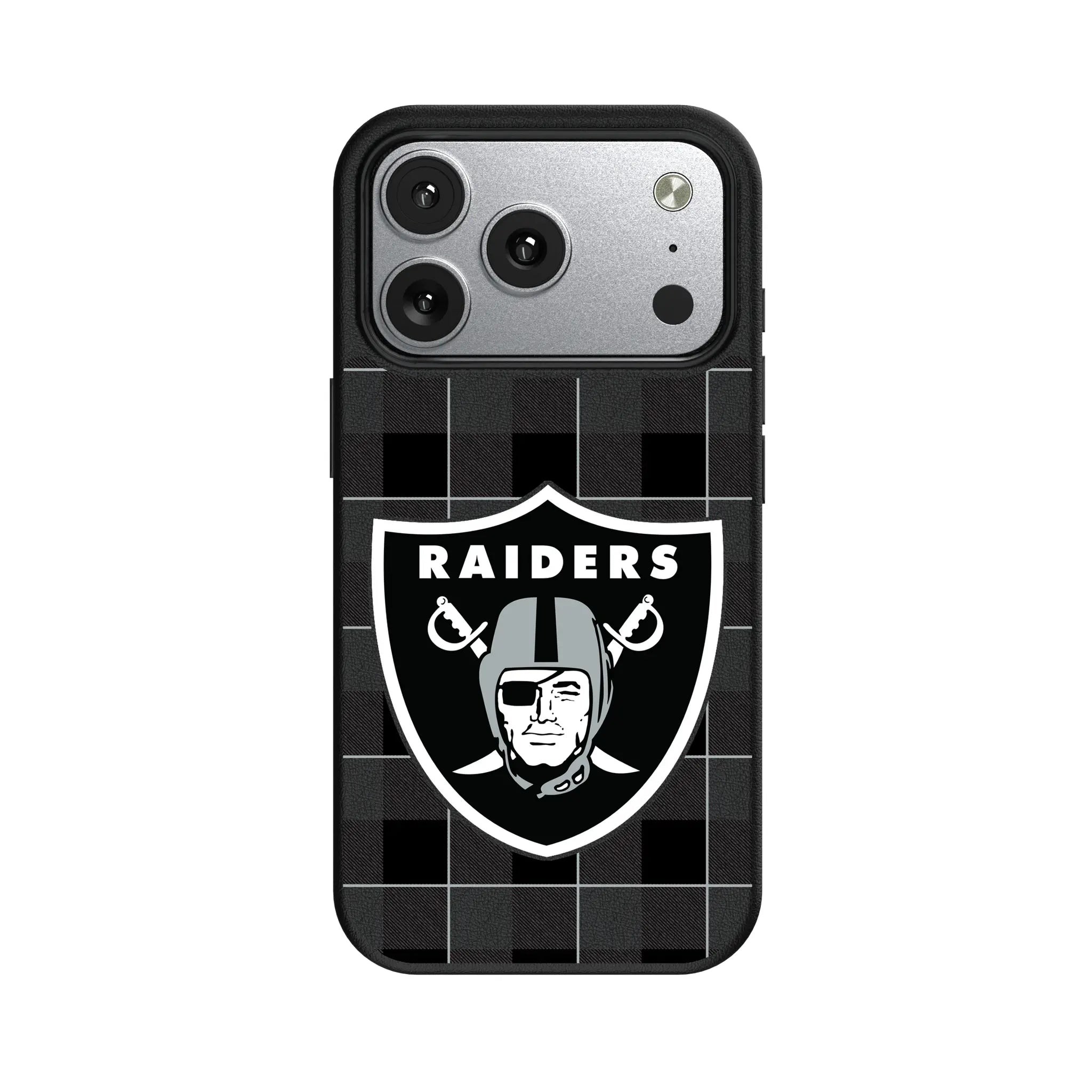 Las Vegas Raiders Plaid iPhone MagSafe Compatible Phone Case for Apple iPhone#Device_iPhone 17 Pro