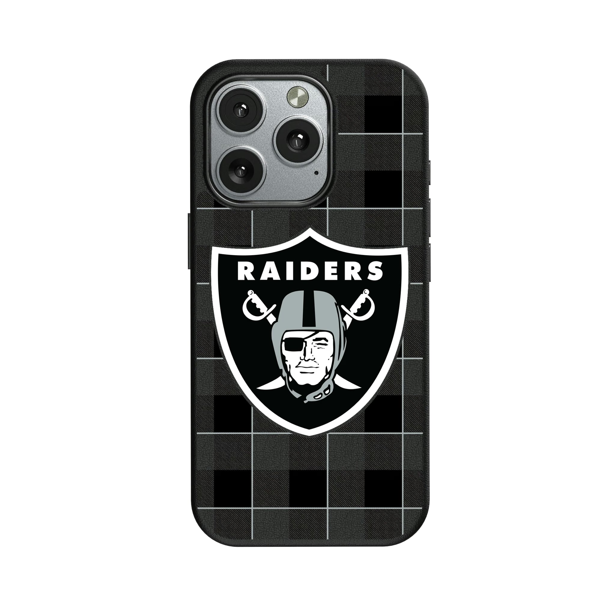 Las Vegas Raiders Plaid iPhone MagSafe Compatible Phone Case for Apple iPhone