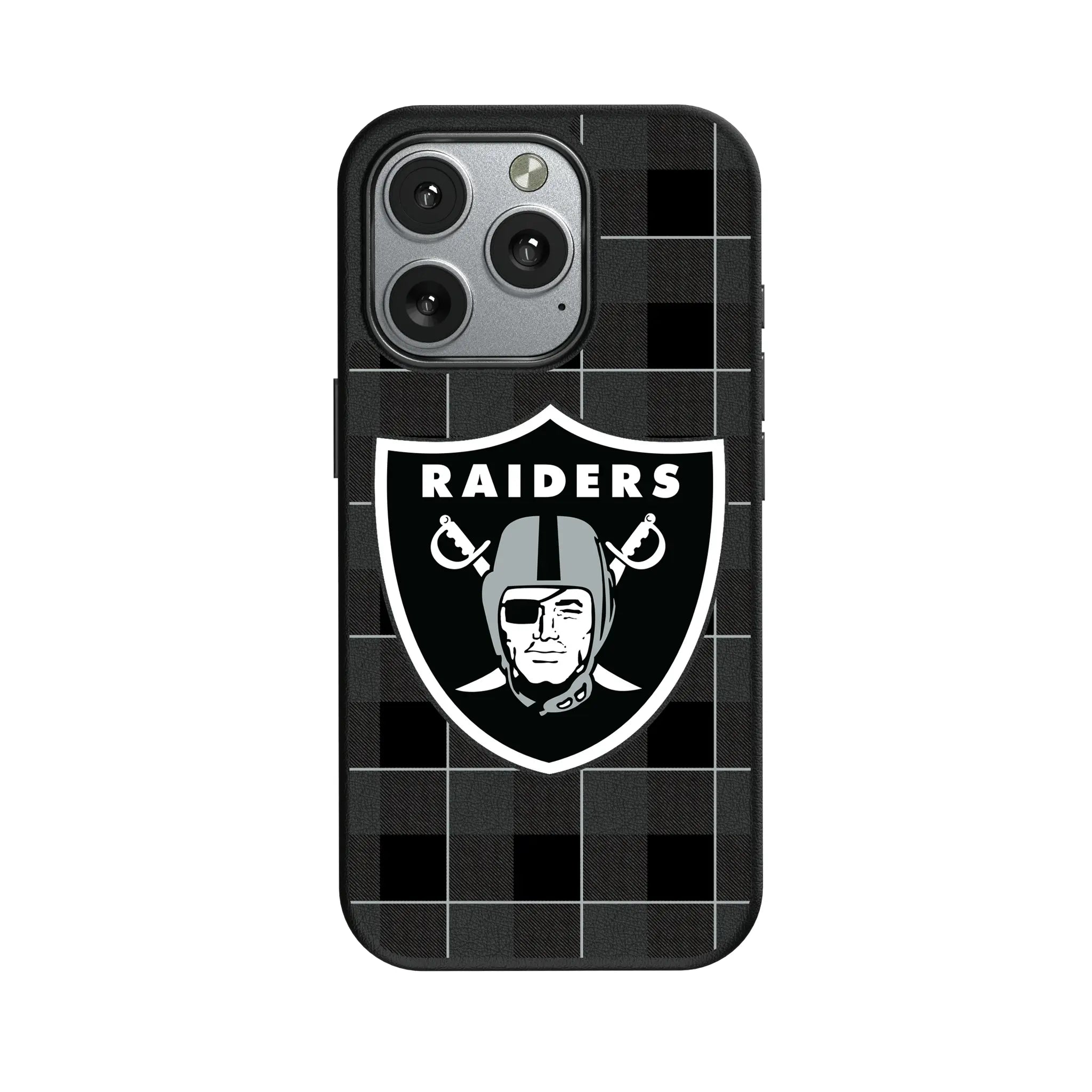 Las Vegas Raiders Plaid iPhone MagSafe Compatible Phone Case for Apple iPhone