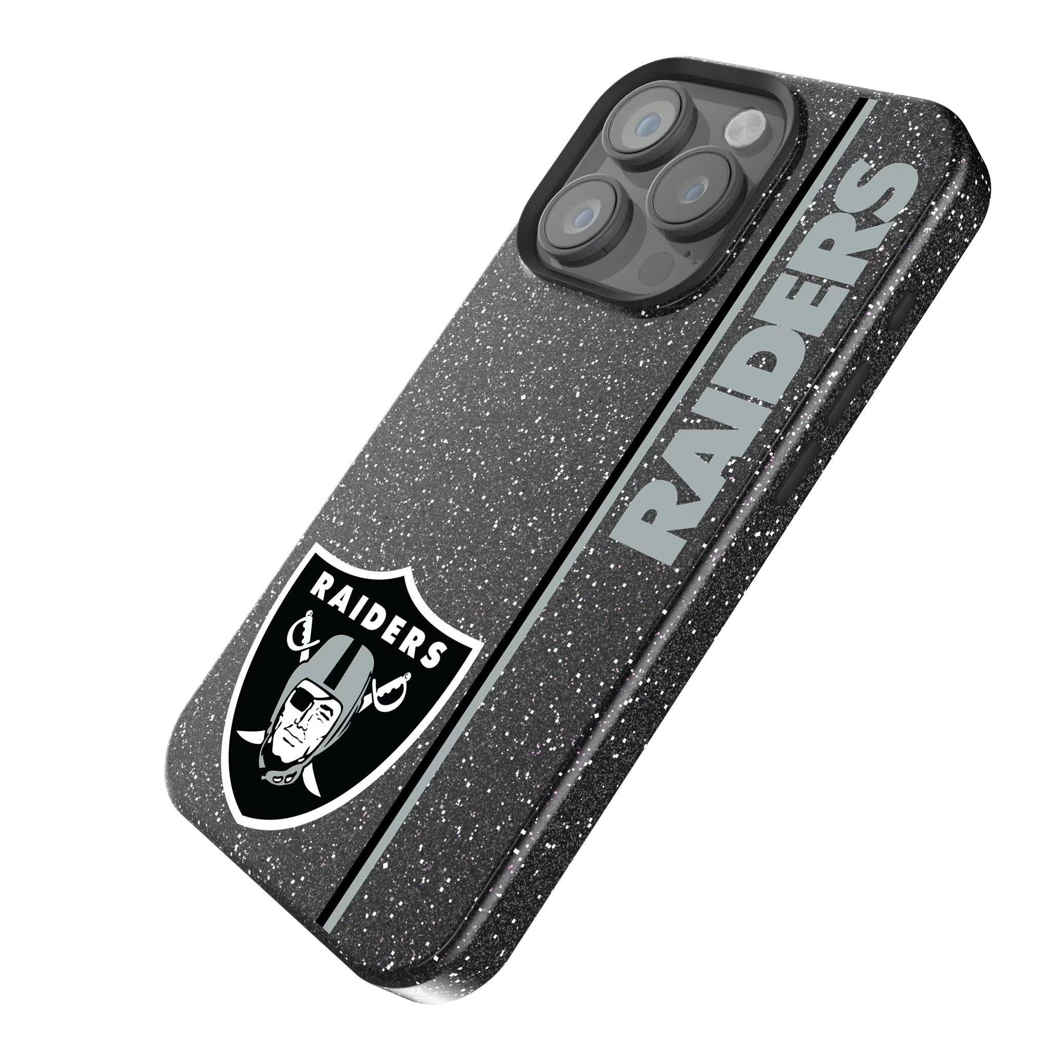 Las Vegas Raiders Sidebar iPhone Bling Phone Case for Apple iPhone - Isometric View