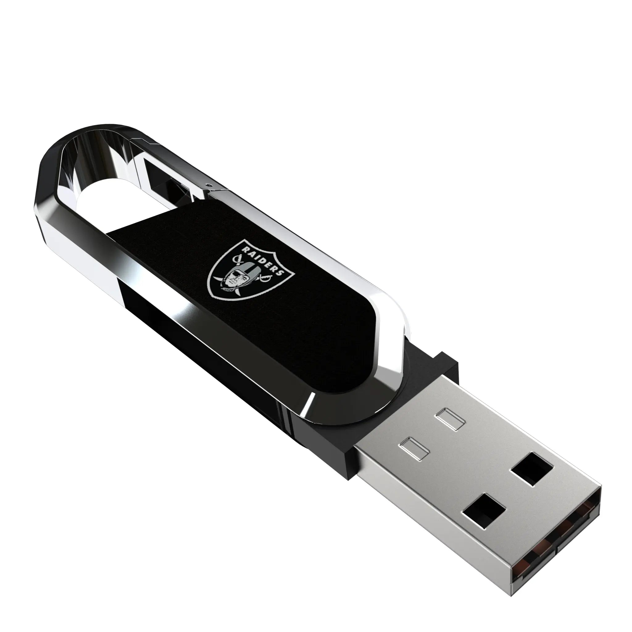 Las Vegas Raiders Solid USB 64GB Clip Style Flash Drive