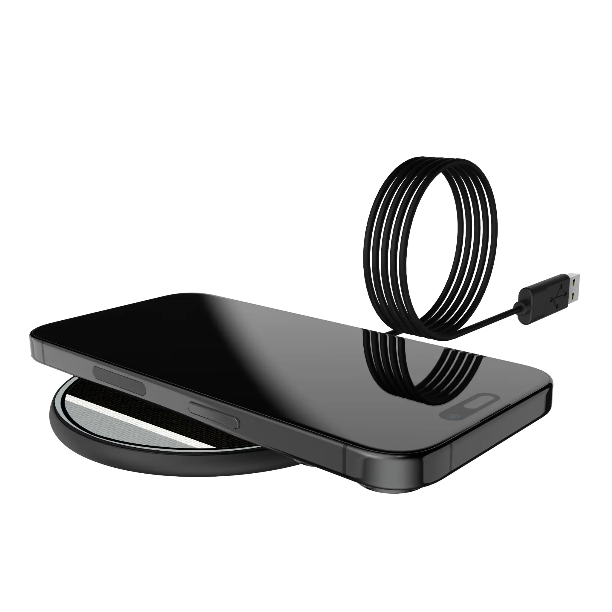 Las Vegas Raiders Stripe 15-Watt Wireless Charger - Lifestyle