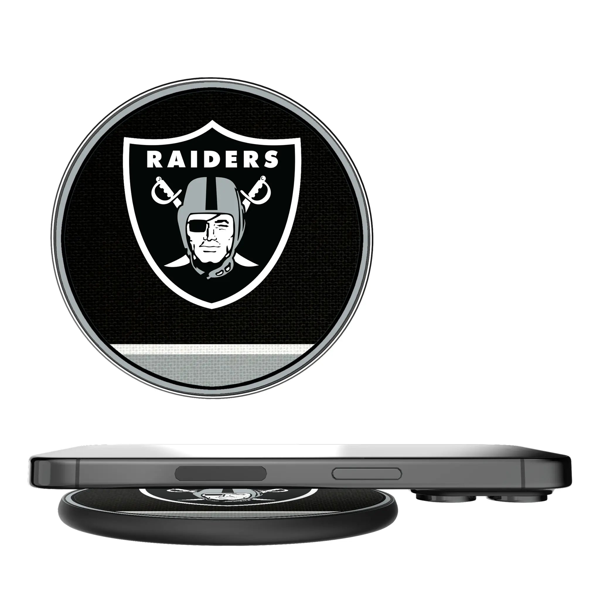 Las Vegas Raiders Stripe 15-Watt Wireless Charger