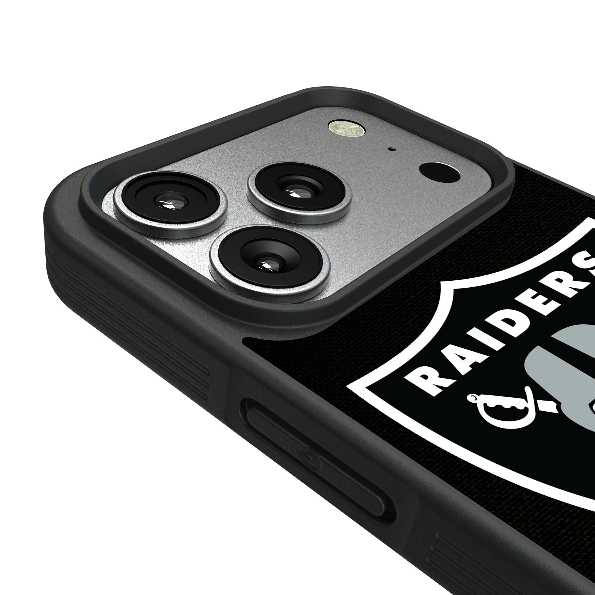 Las Vegas Raiders Stripe iPhone Bump Phone Case for Apple iPhone - Detail#Device_iPhone 17 Pro