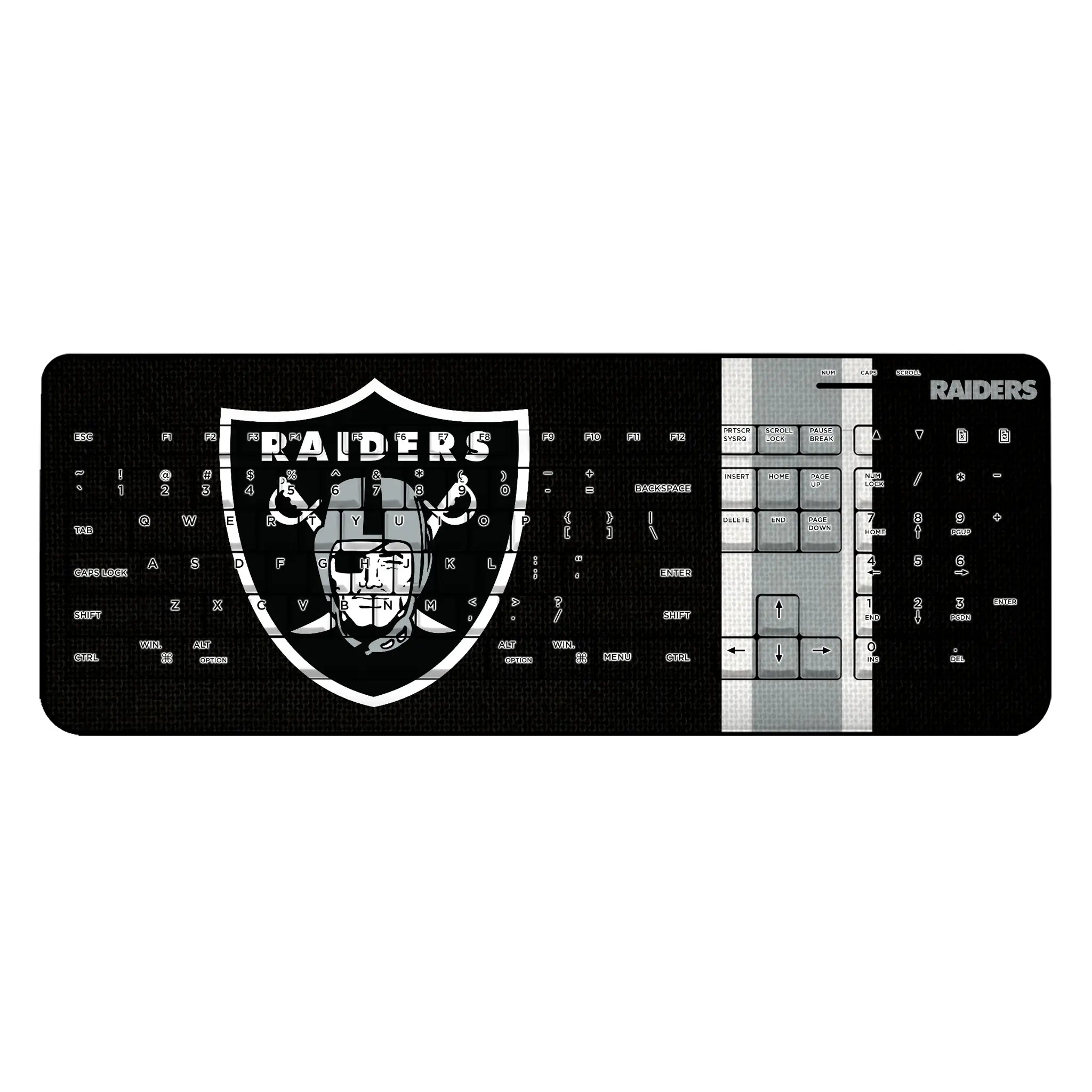Las Vegas Raiders Stripe Wireless USB Keyboard