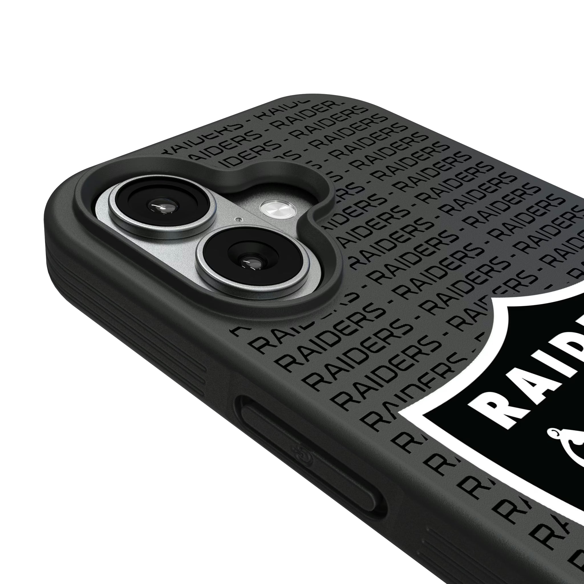 Las Vegas Raiders Text Backdrop iPhone Bump Phone Case for Apple iPhone - Detail#Device_iPhone 17