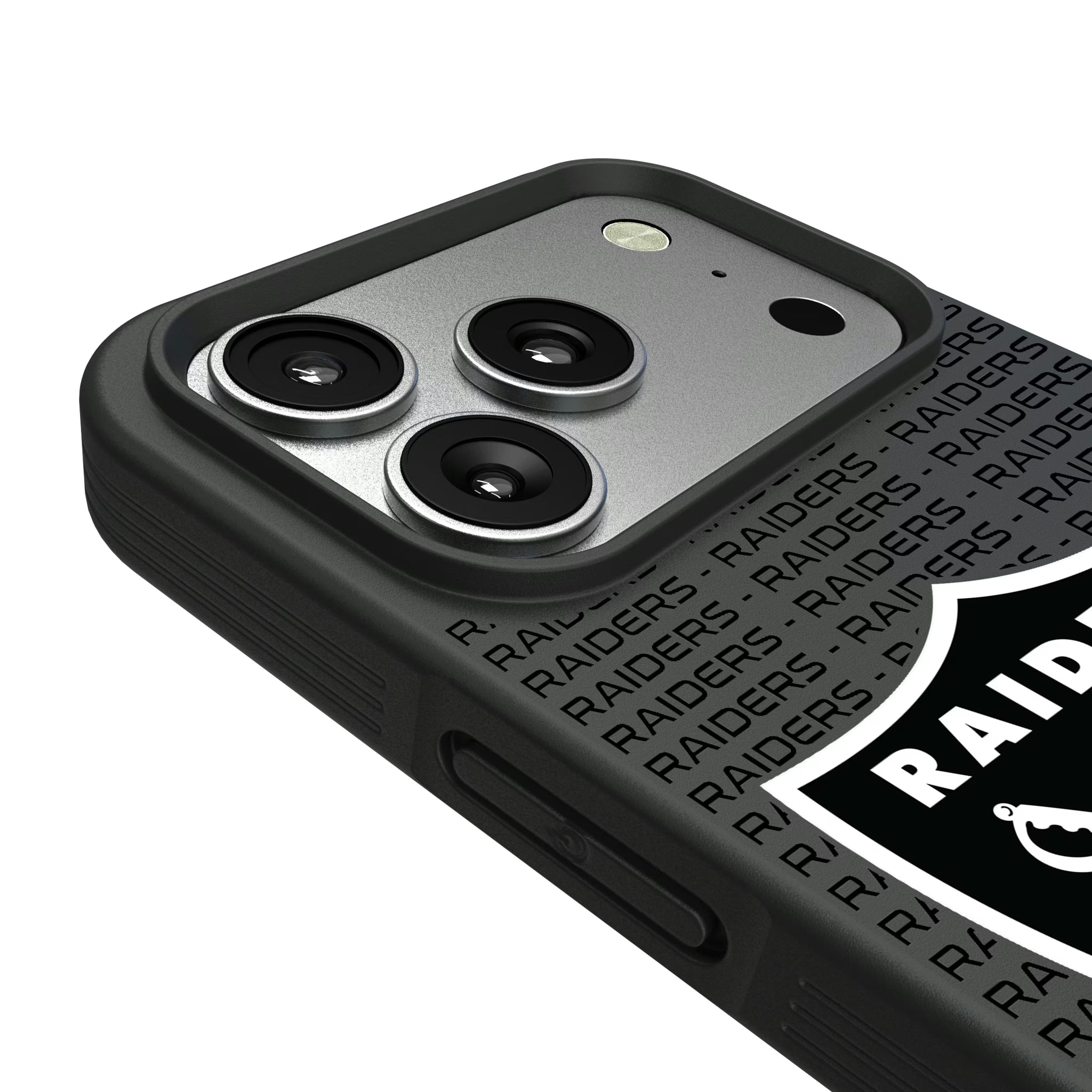 Las Vegas Raiders Text Backdrop iPhone Bump Phone Case for Apple iPhone - Detail#Device_iPhone 17 Pro