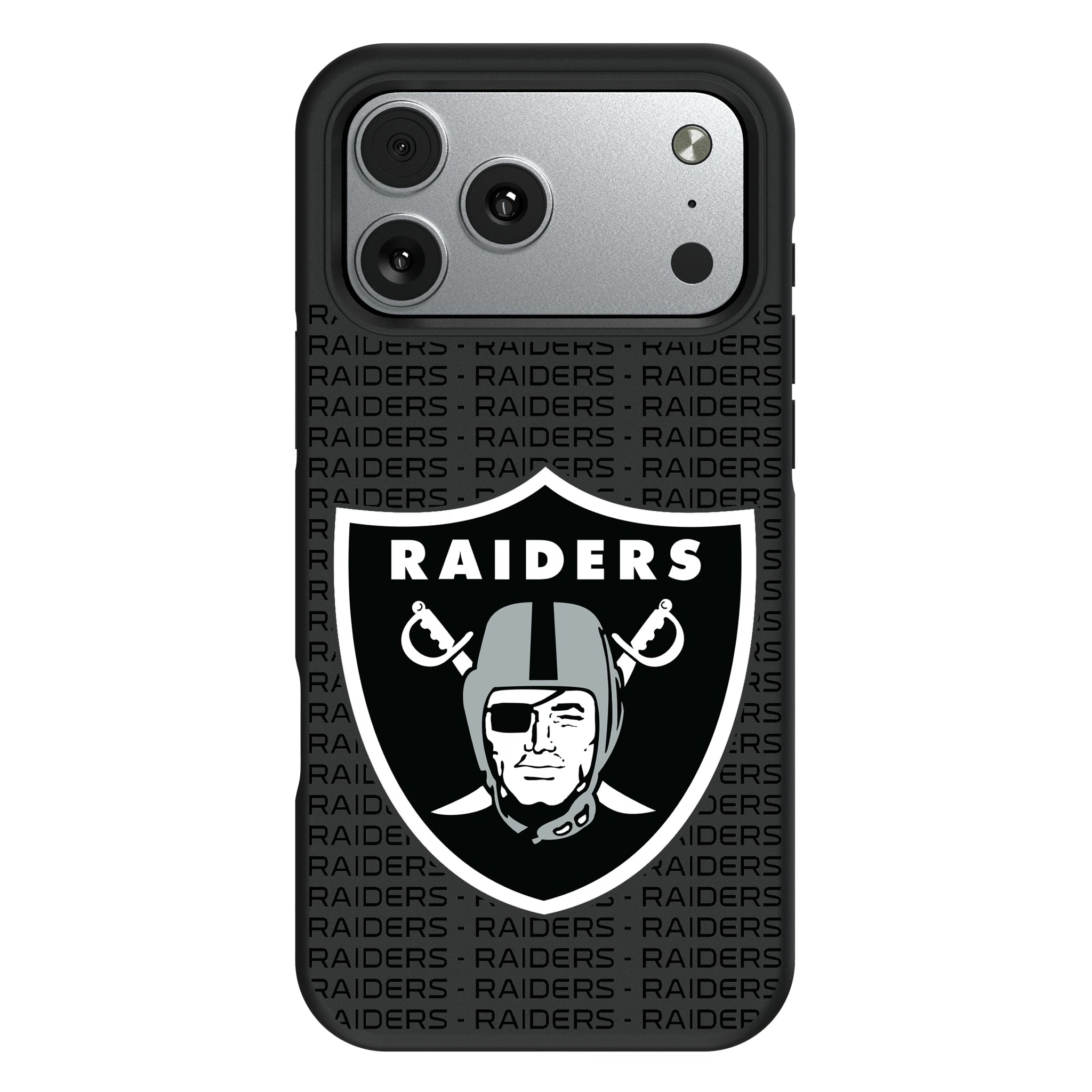 Las Vegas Raiders Text Backdrop iPhone Bump Phone Case for Apple iPhone#Device_iPhone 17 Pro Max