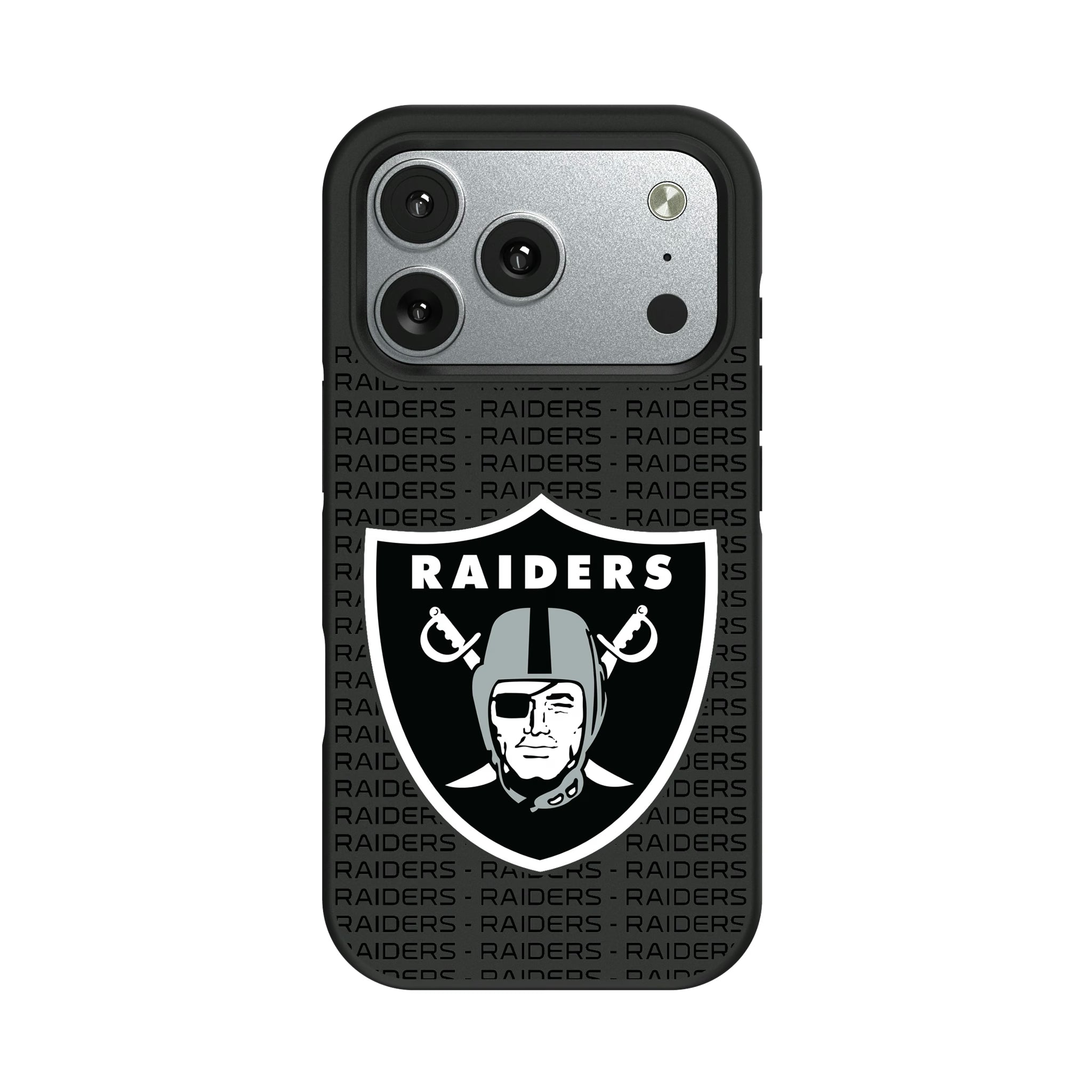 Las Vegas Raiders Text Backdrop iPhone Bump Phone Case for Apple iPhone#Device_iPhone 17 Pro