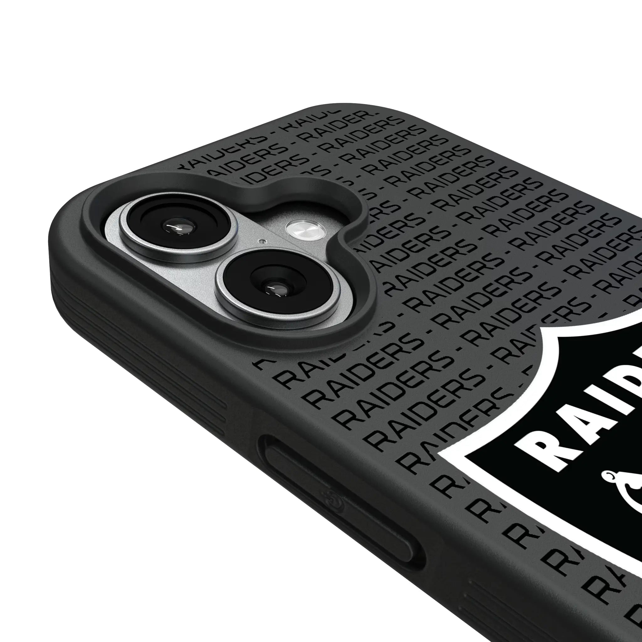 Las Vegas Raiders Text Backdrop iPhone Bump Phone Case for Apple iPhone - Detail#Device_iPhone 17