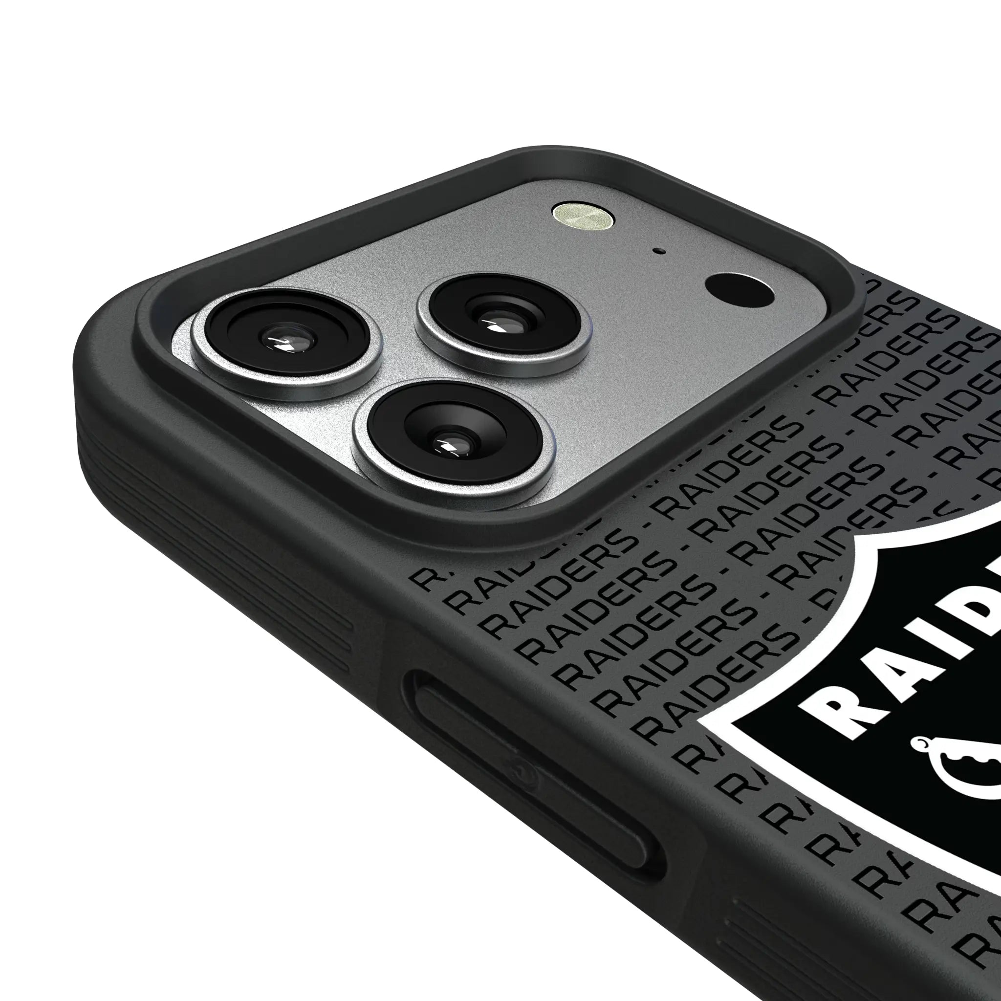 Las Vegas Raiders Text Backdrop iPhone Bump Phone Case for Apple iPhone - Detail#Device_iPhone 17 Pro