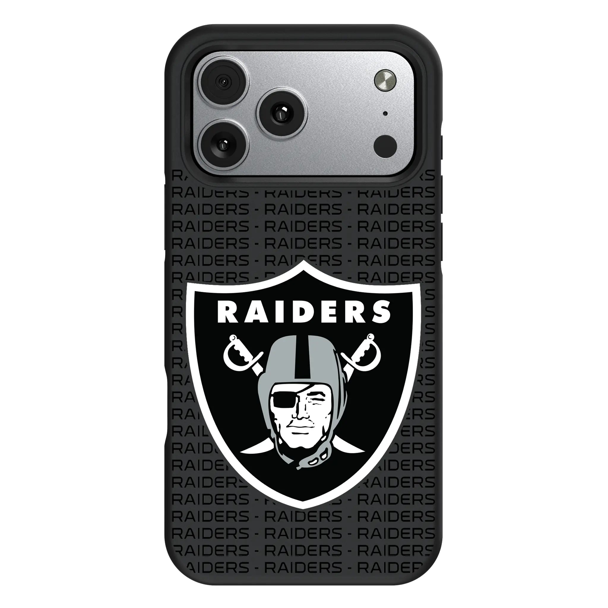 Las Vegas Raiders Text Backdrop iPhone Bump Phone Case for Apple iPhone#Device_iPhone 17 Pro Max