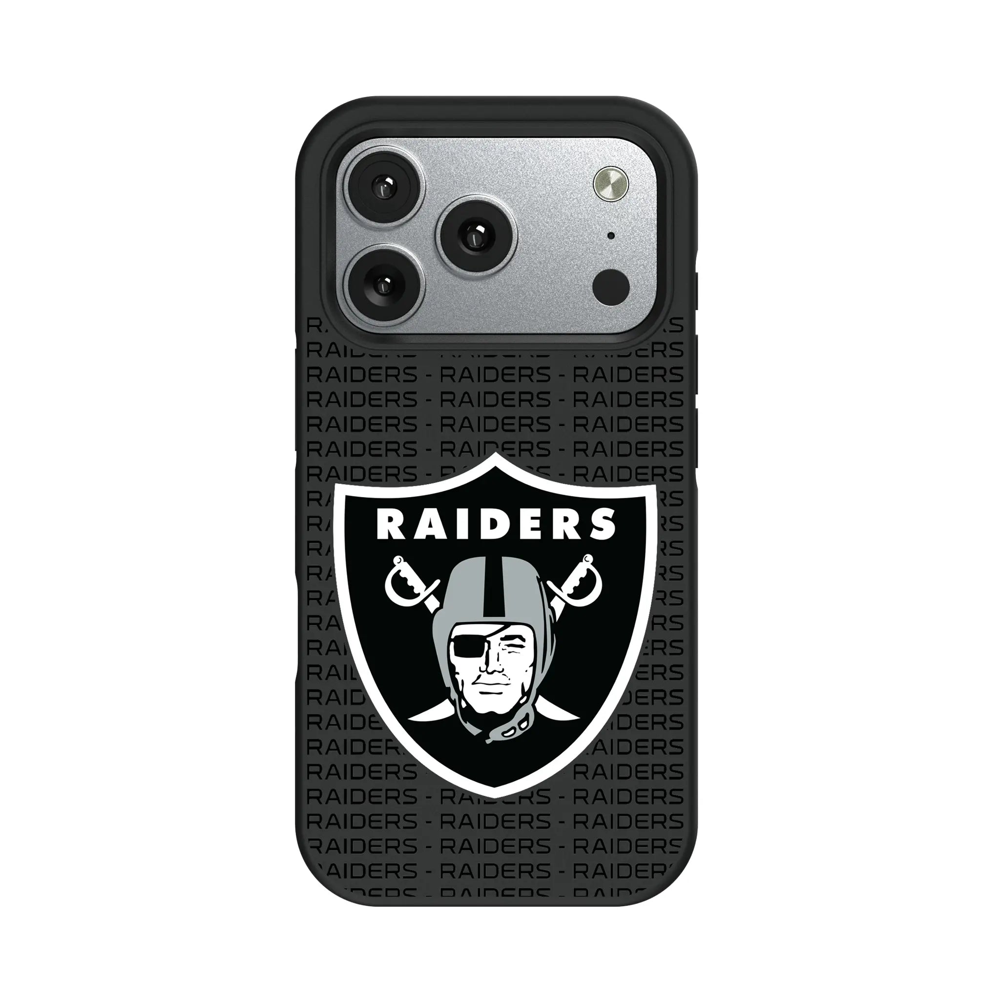 Las Vegas Raiders Text Backdrop iPhone Bump Phone Case for Apple iPhone#Device_iPhone 17 Pro