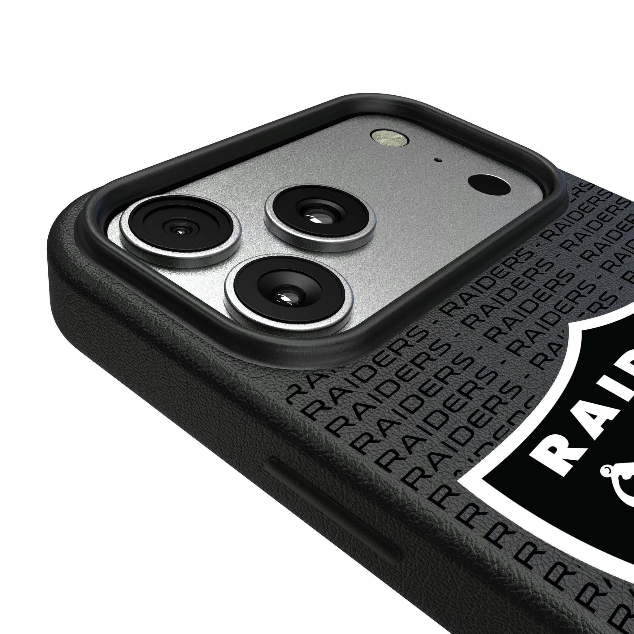 Las Vegas Raiders Text Backdrop iPhone MagSafe Compatible Phone Case for Apple iPhone - Detail#Device_iPhone 17 Pro Max