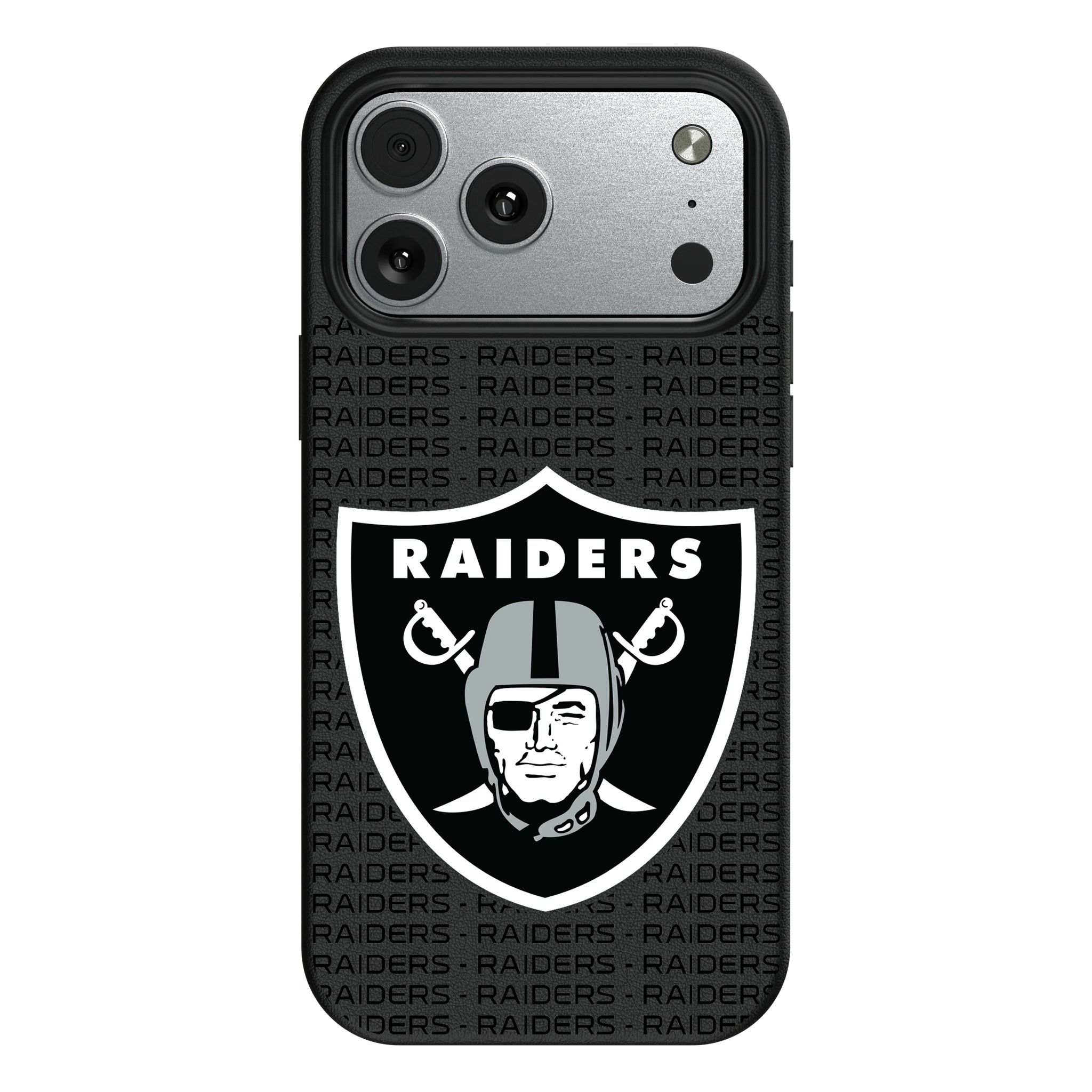 Las Vegas Raiders Text Backdrop iPhone MagSafe Compatible Phone Case for Apple iPhone#Device_iPhone 17 Pro Max