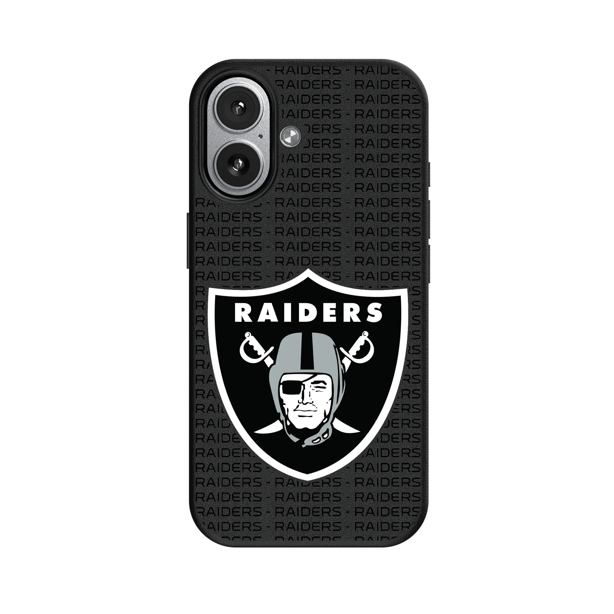 Las Vegas Raiders Text Backdrop iPhone MagSafe Compatible Phone Case for Apple iPhone#Device_iPhone 17