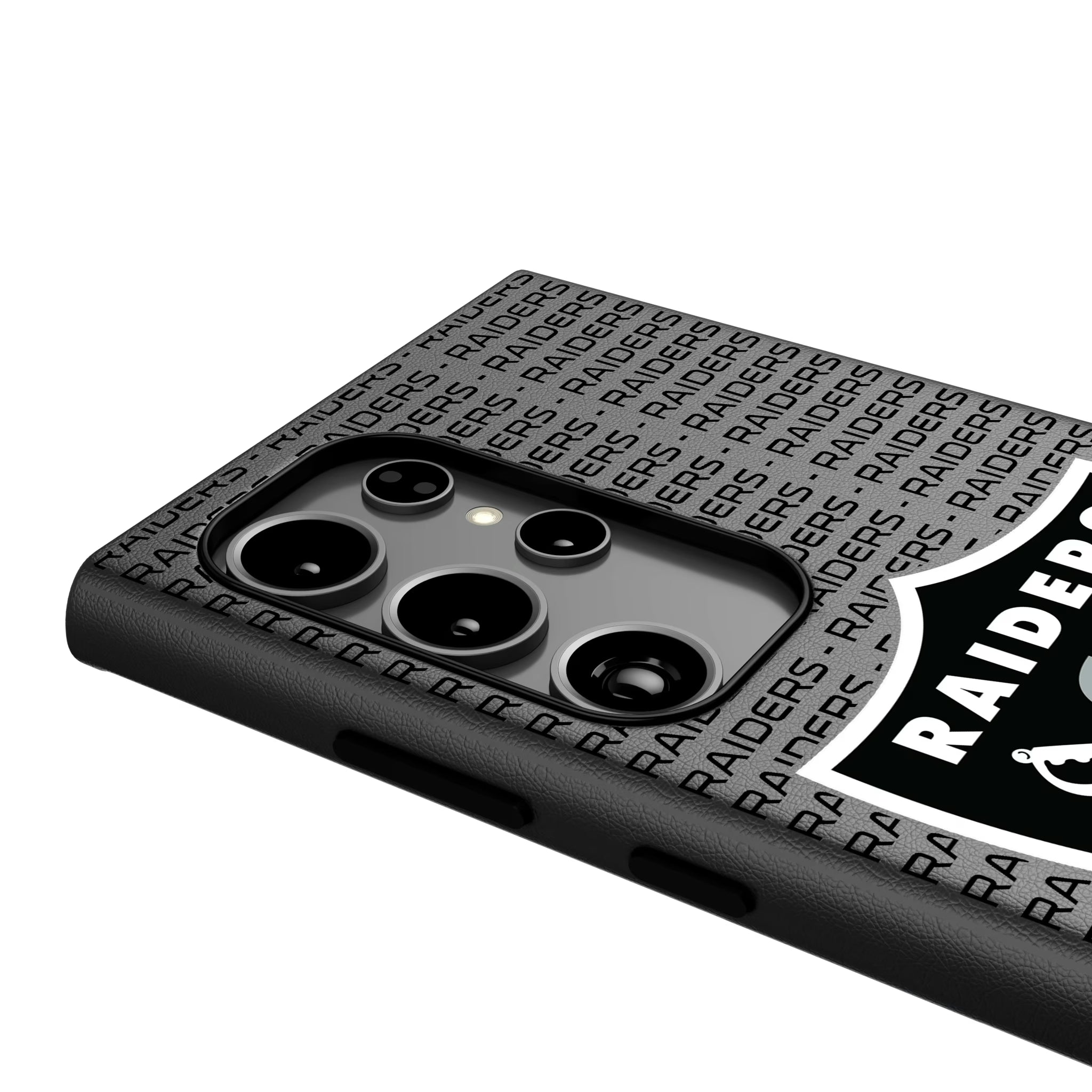 Las Vegas Raiders Text Backdrop Galaxy MagSafe Compatible Phone Case for Samsung Galaxy - Detail