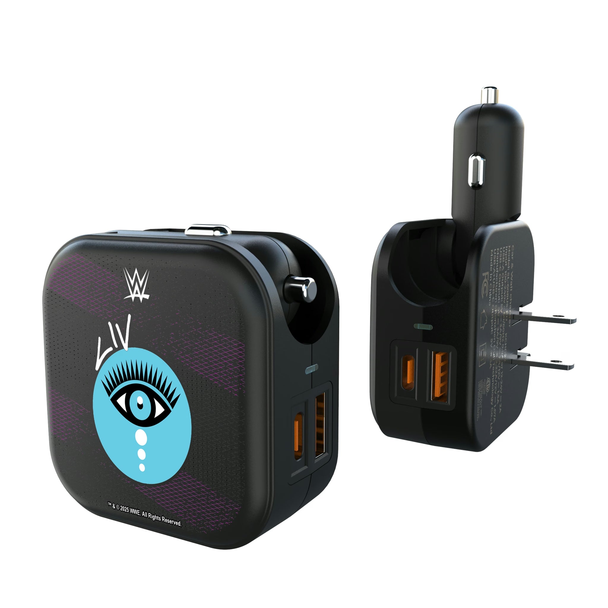 Liv Morgan Steel 2 in 1 USB A/C Charger