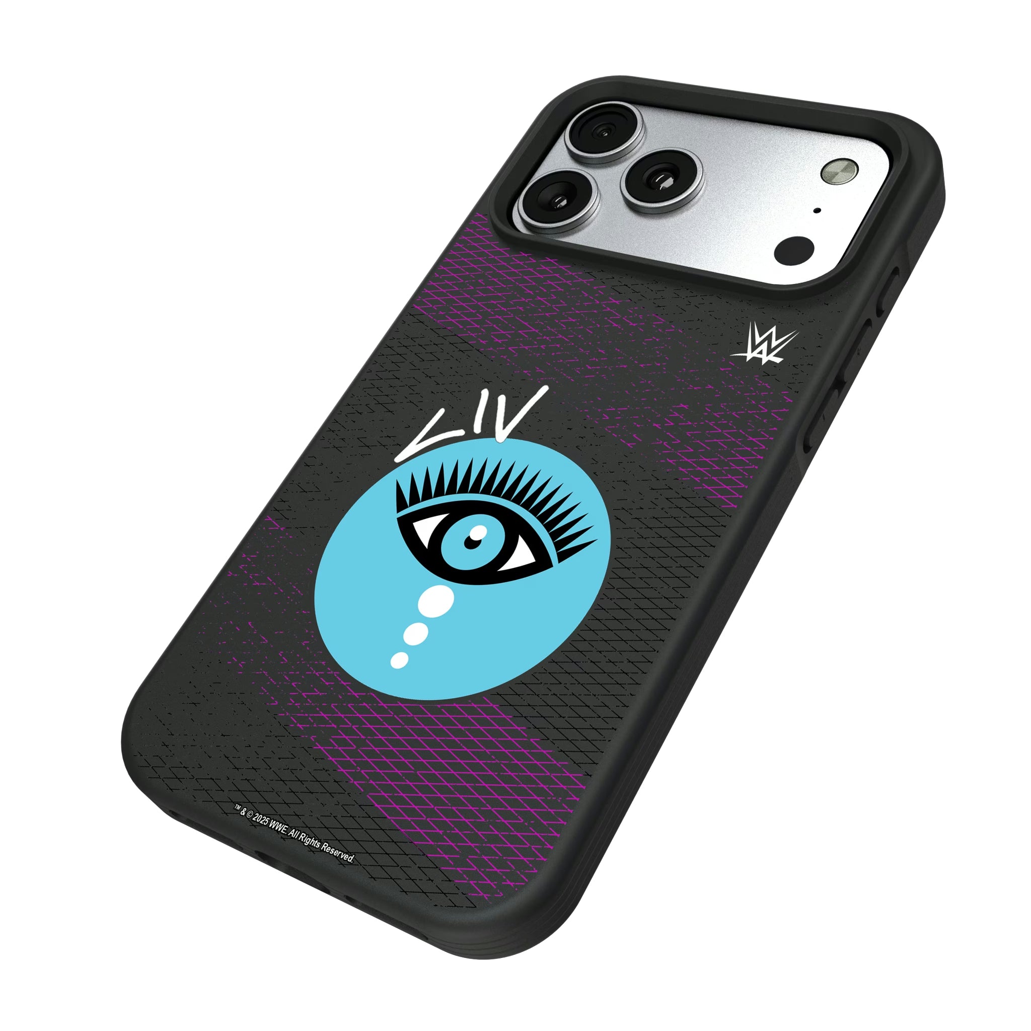Liv Morgan Steel iPhone Bump Phone Case for Apple iPhone - Isometric View#Device_iPhone 17 Pro Max