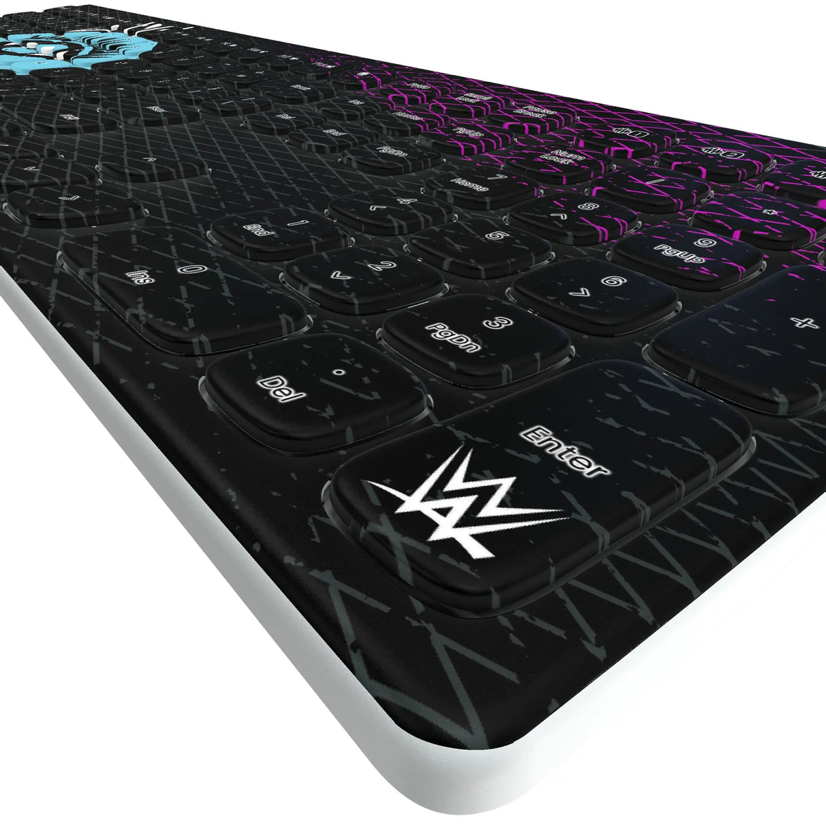 Liv Morgan Steel KKB605 Curved Wireless Keyboard - Detail