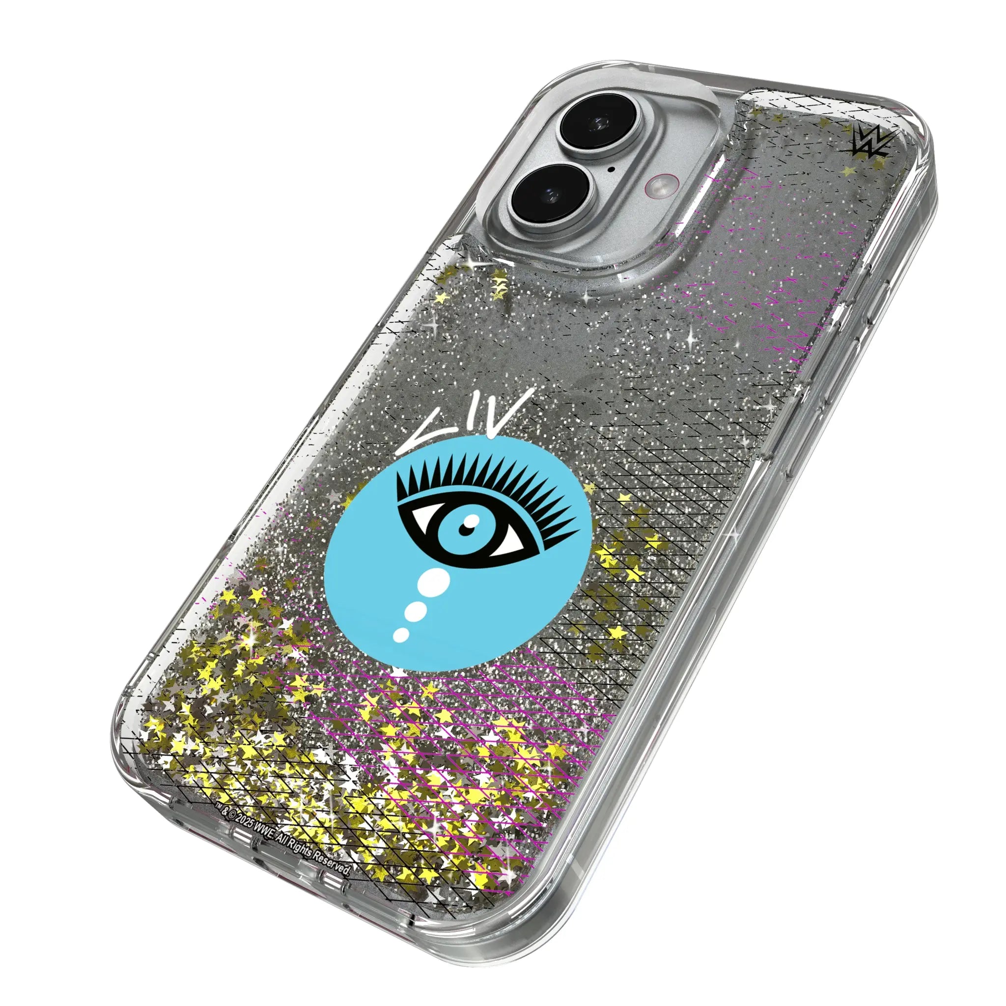 Liv Morgan Steel iPhone Glitter Phone Case for Apple iPhone - Isometric View