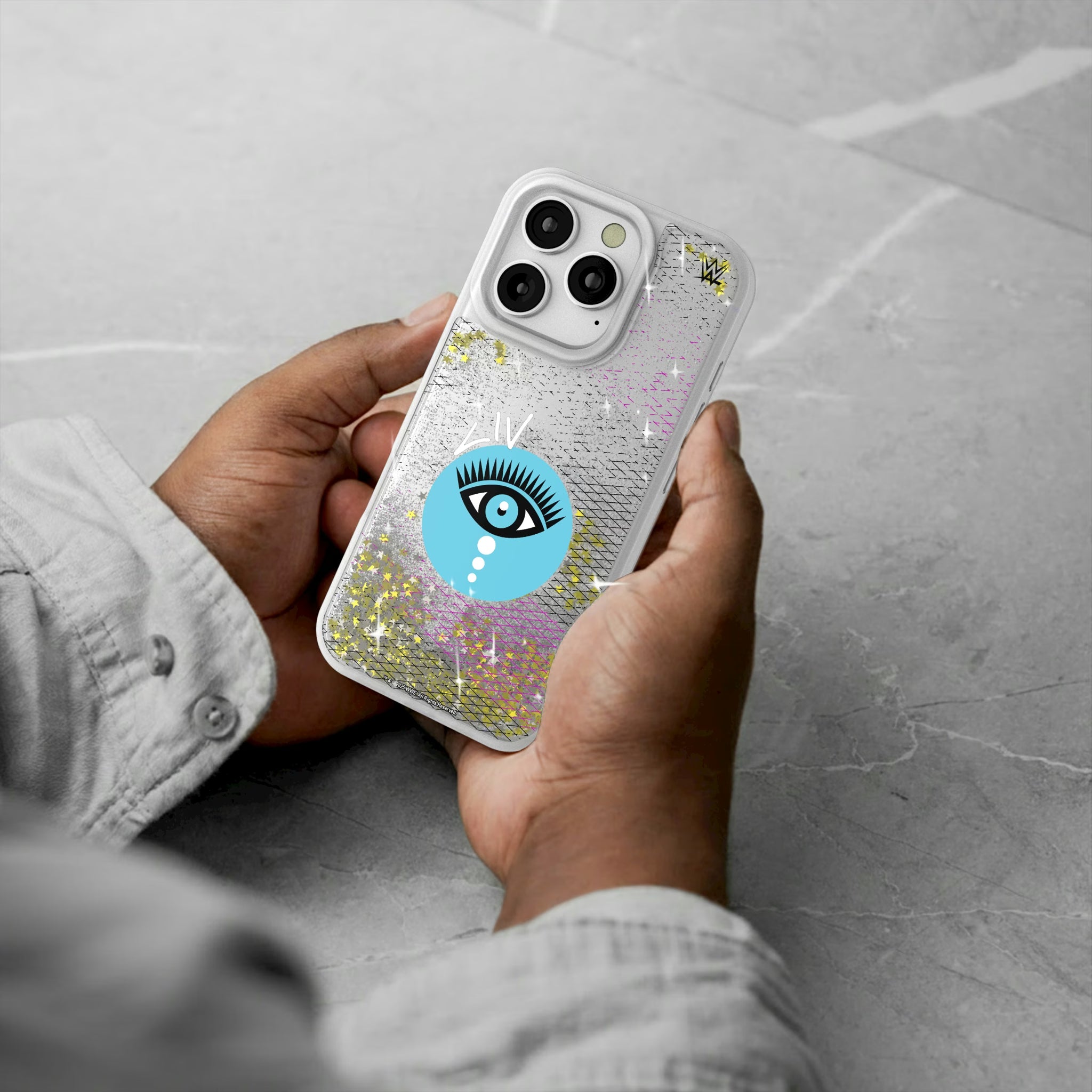 Liv Morgan Steel iPhone Glitter Phone Case for Apple iPhone - Lifestyle#Device_iPhone 16 Pro