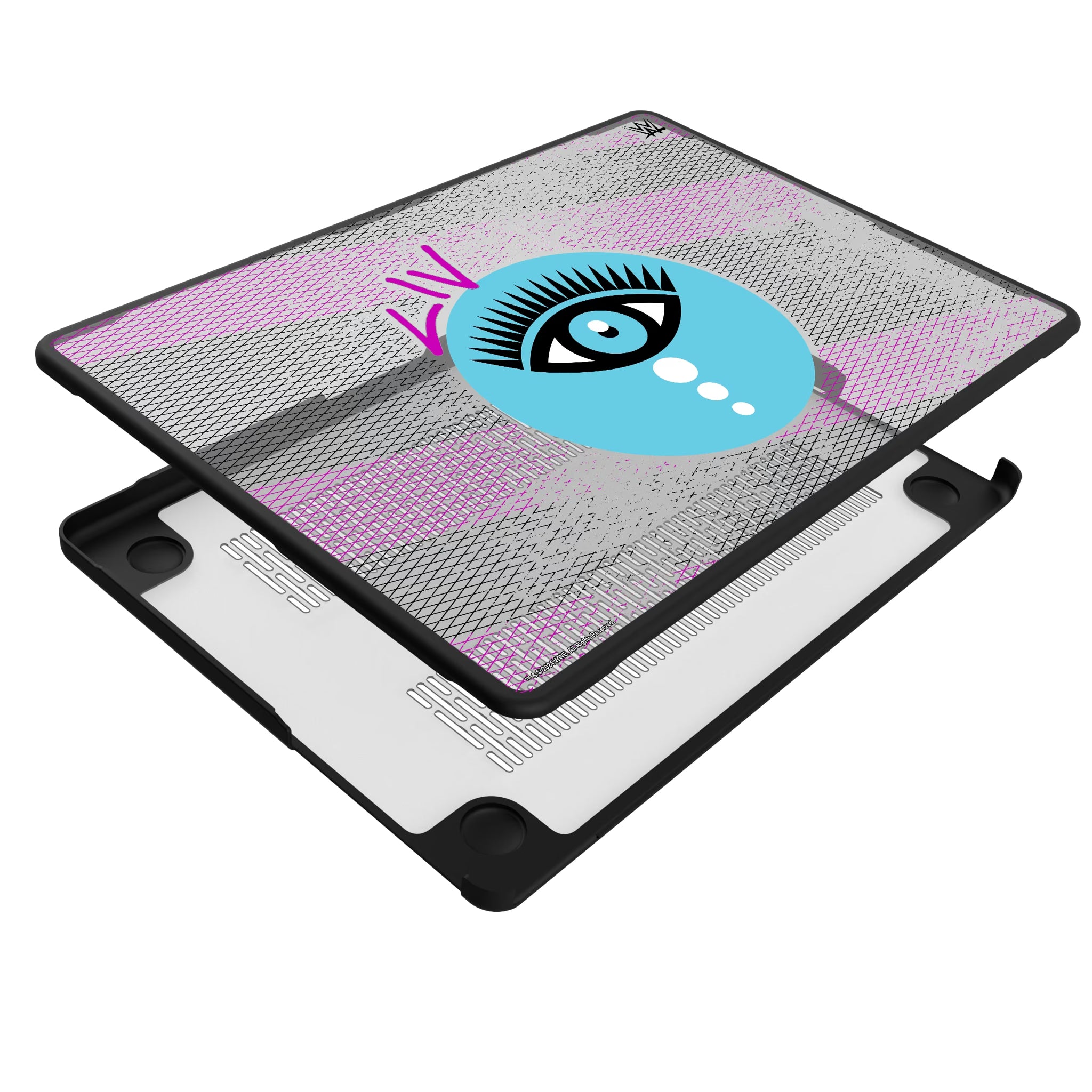 Liv Morgan Steel MacBook Laptop Case for Apple MacBook - Isometric View#Device_MacBook Pro (14-inch, 2021) / MacBook Pro (14-inch, 2023) / MacBook Pro (14-inch, 2024)