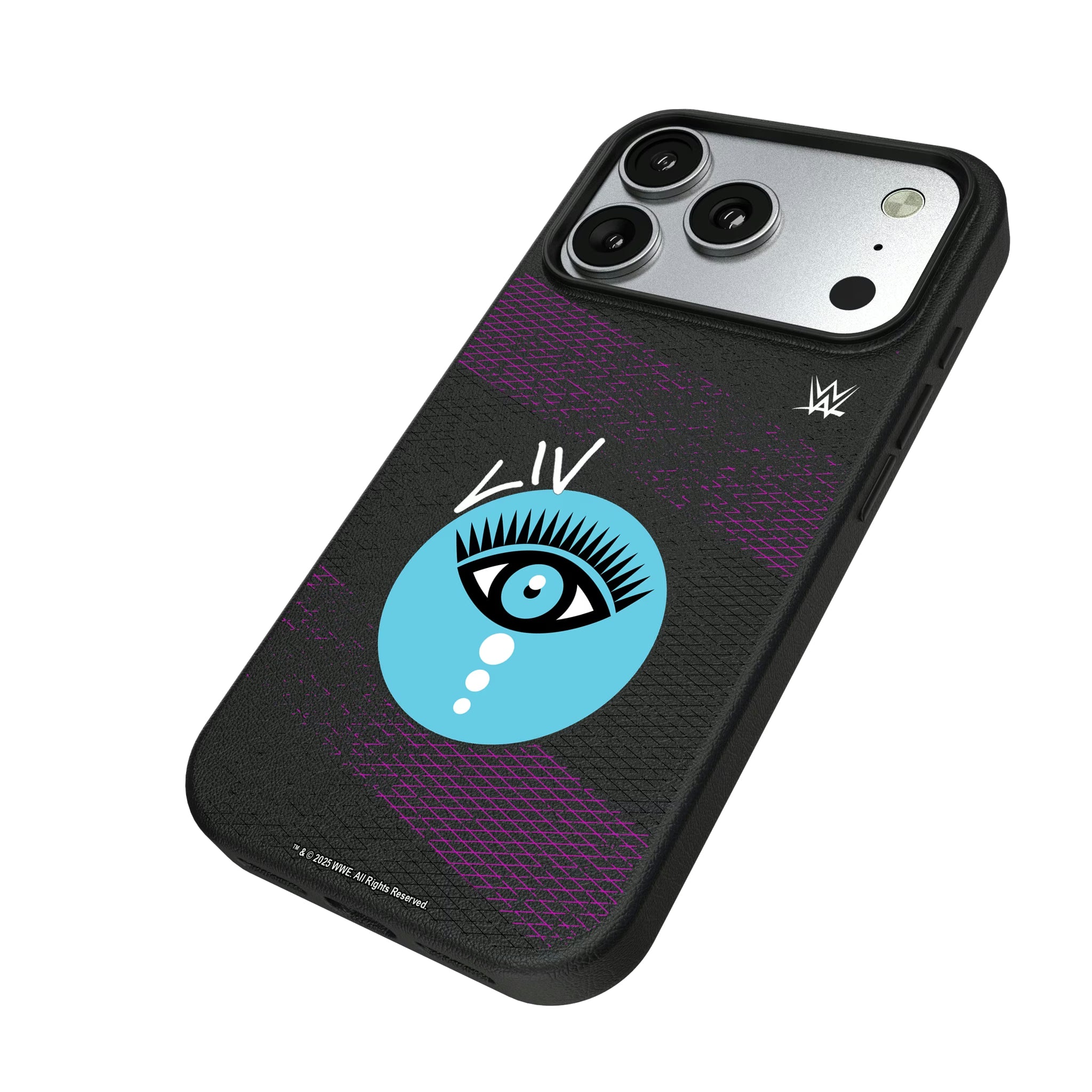 Liv Morgan Steel iPhone MagSafe Compatible Phone Case for Apple iPhone - Isometric View#Device_iPhone 17 Pro