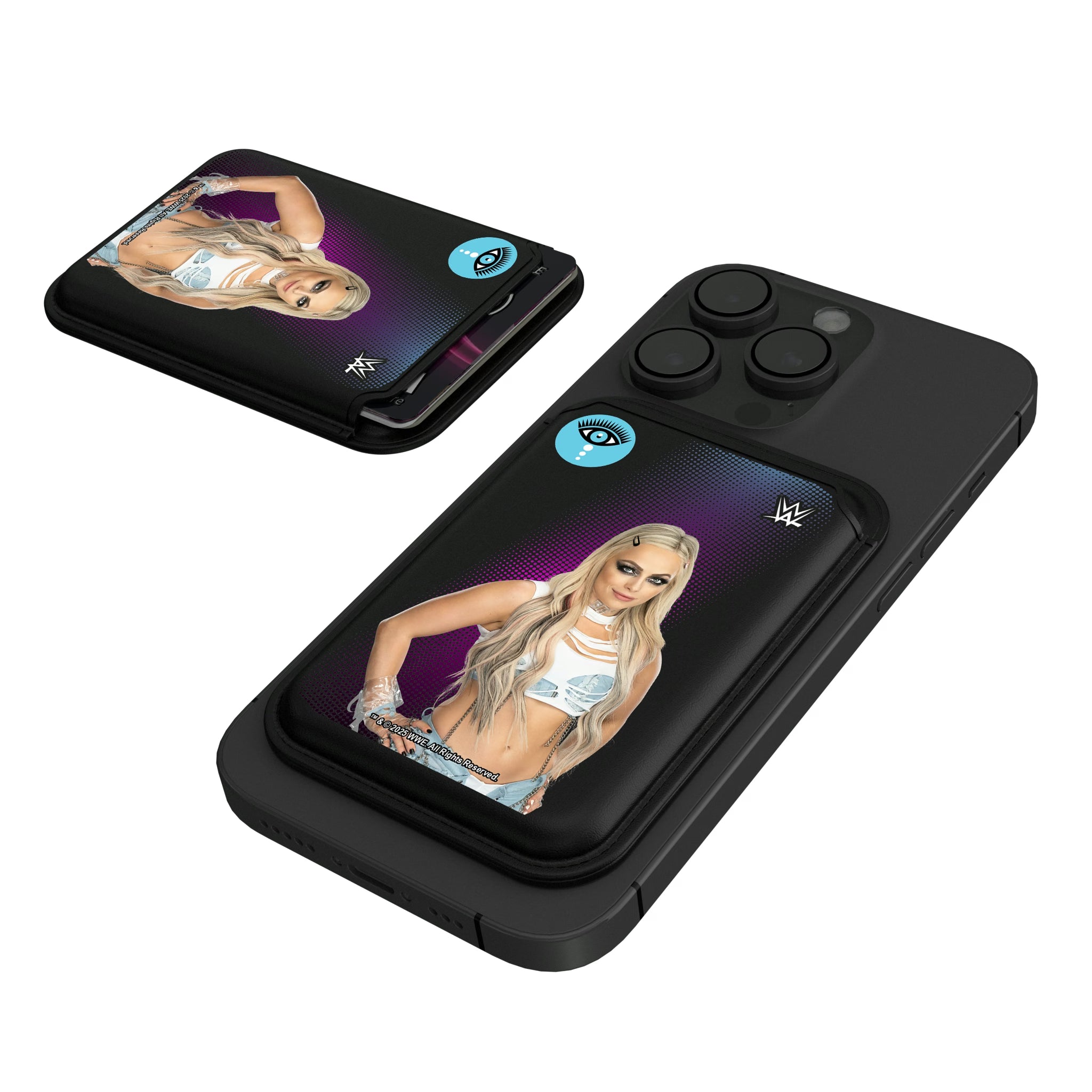 Liv Morgan Superstar Black Magnetic Credit Card Wallet