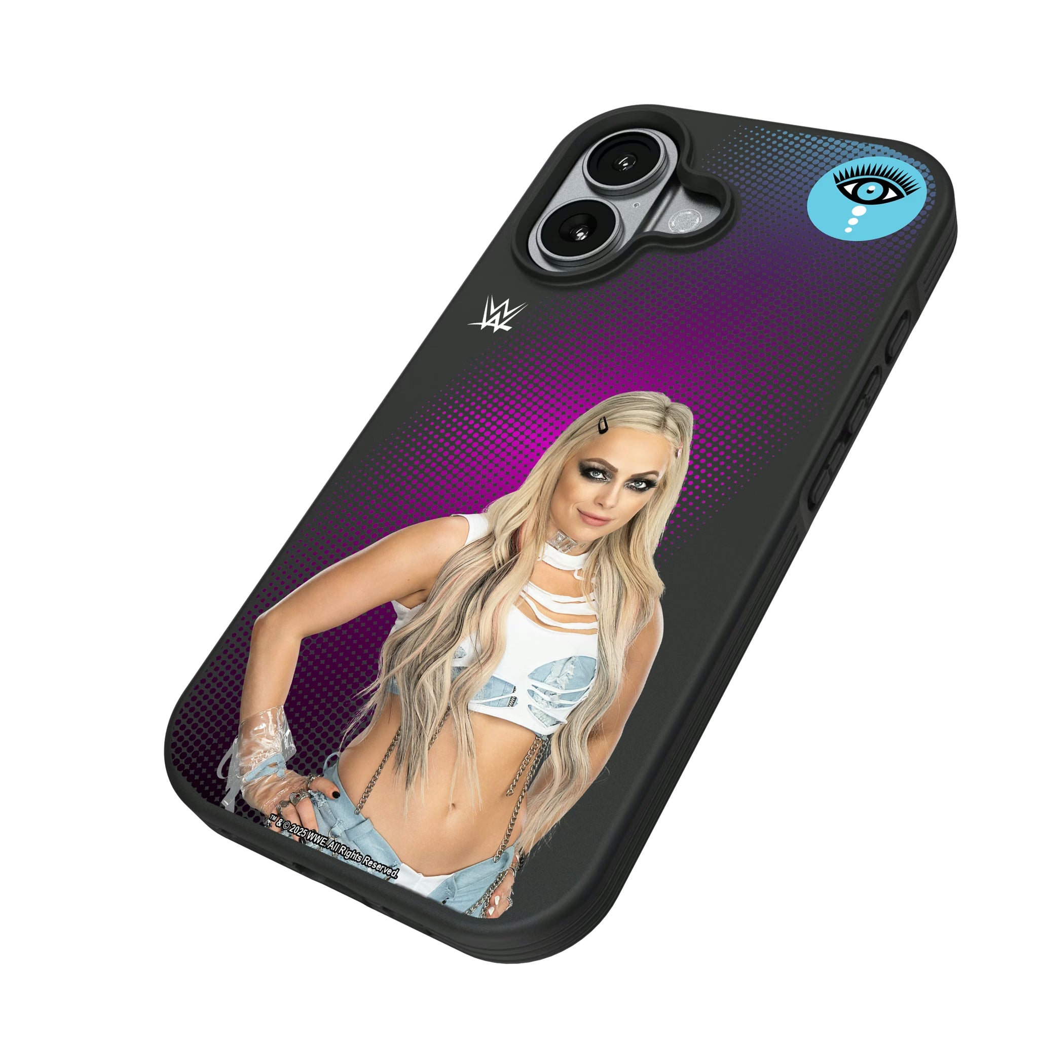 Liv Morgan Superstar iPhone Bump Phone Case for Apple iPhone - Isometric View#Device_iPhone 17