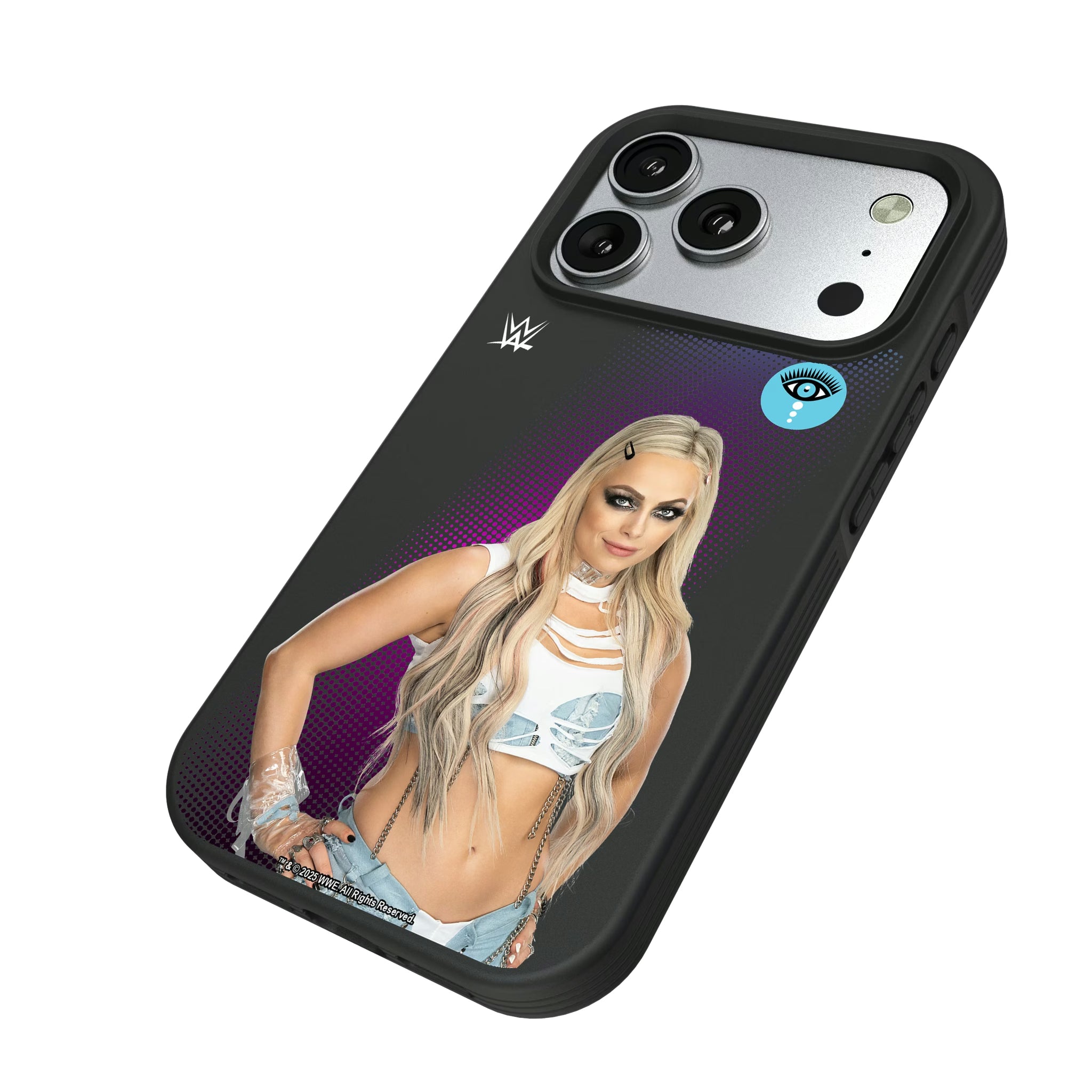 Liv Morgan Superstar iPhone Bump Phone Case for Apple iPhone - Isometric View#Device_iPhone 17 Pro