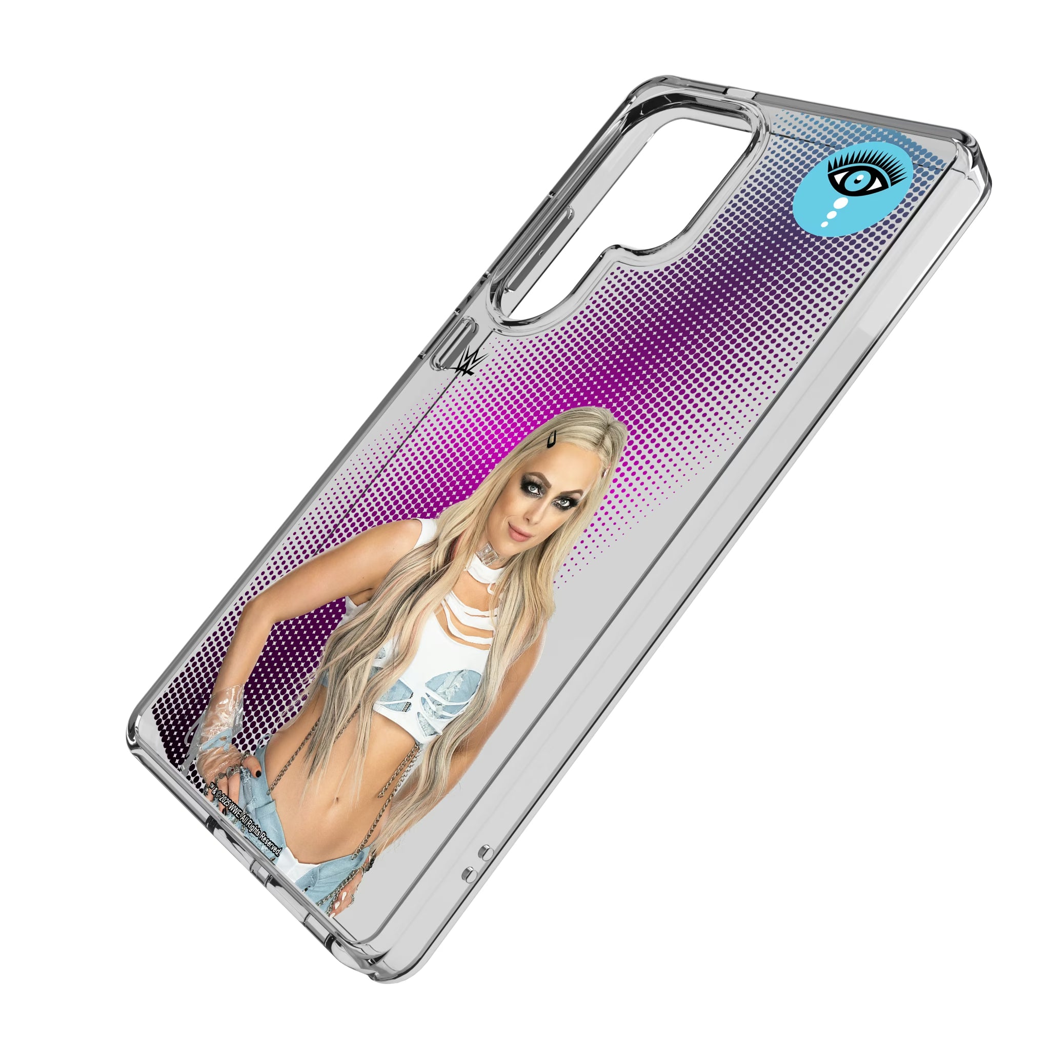 Liv Morgan Superstar Galaxy Clear Phone Case for Samsung Galaxy - Isometric View
