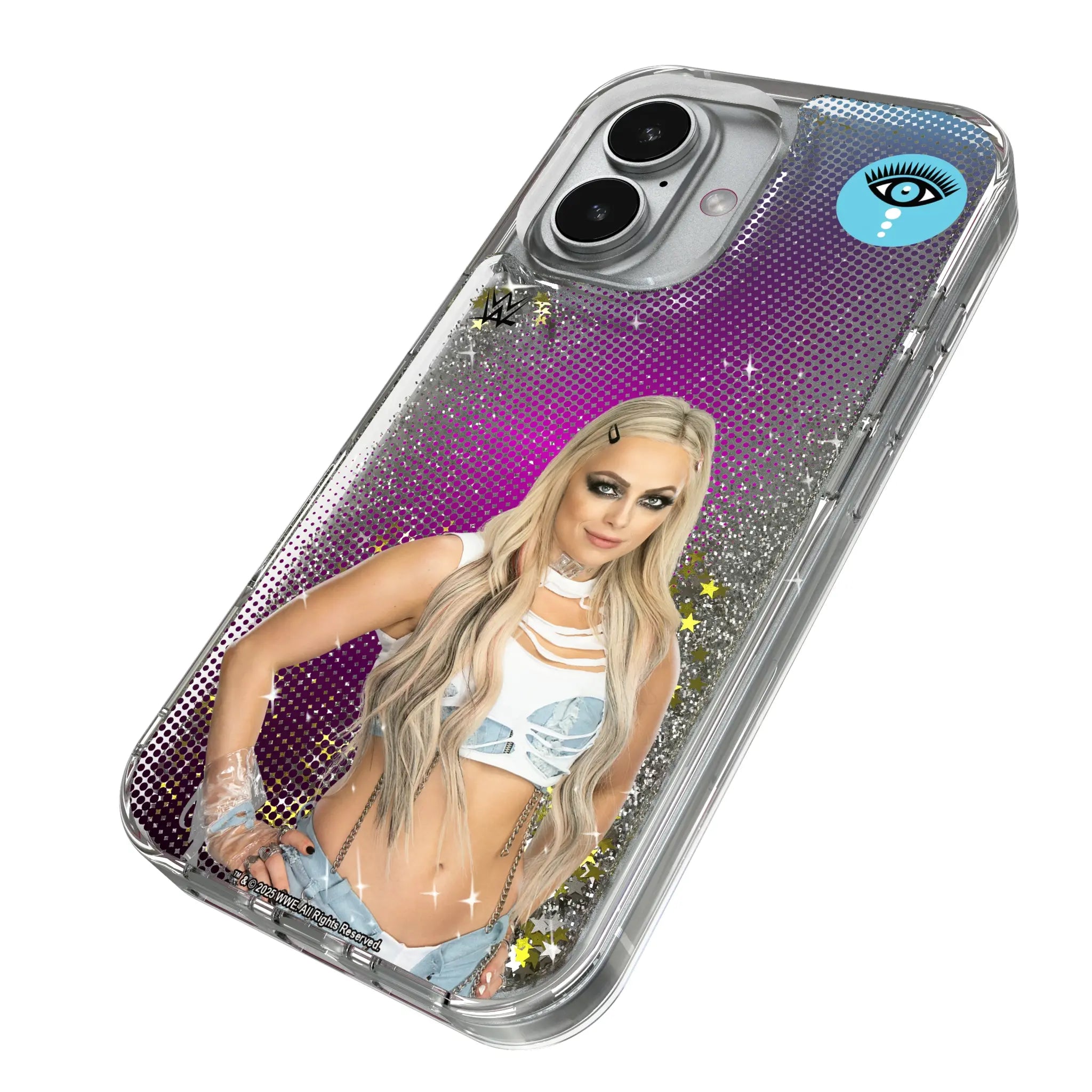 Liv Morgan Superstar iPhone Glitter Phone Case for Apple iPhone - Isometric View