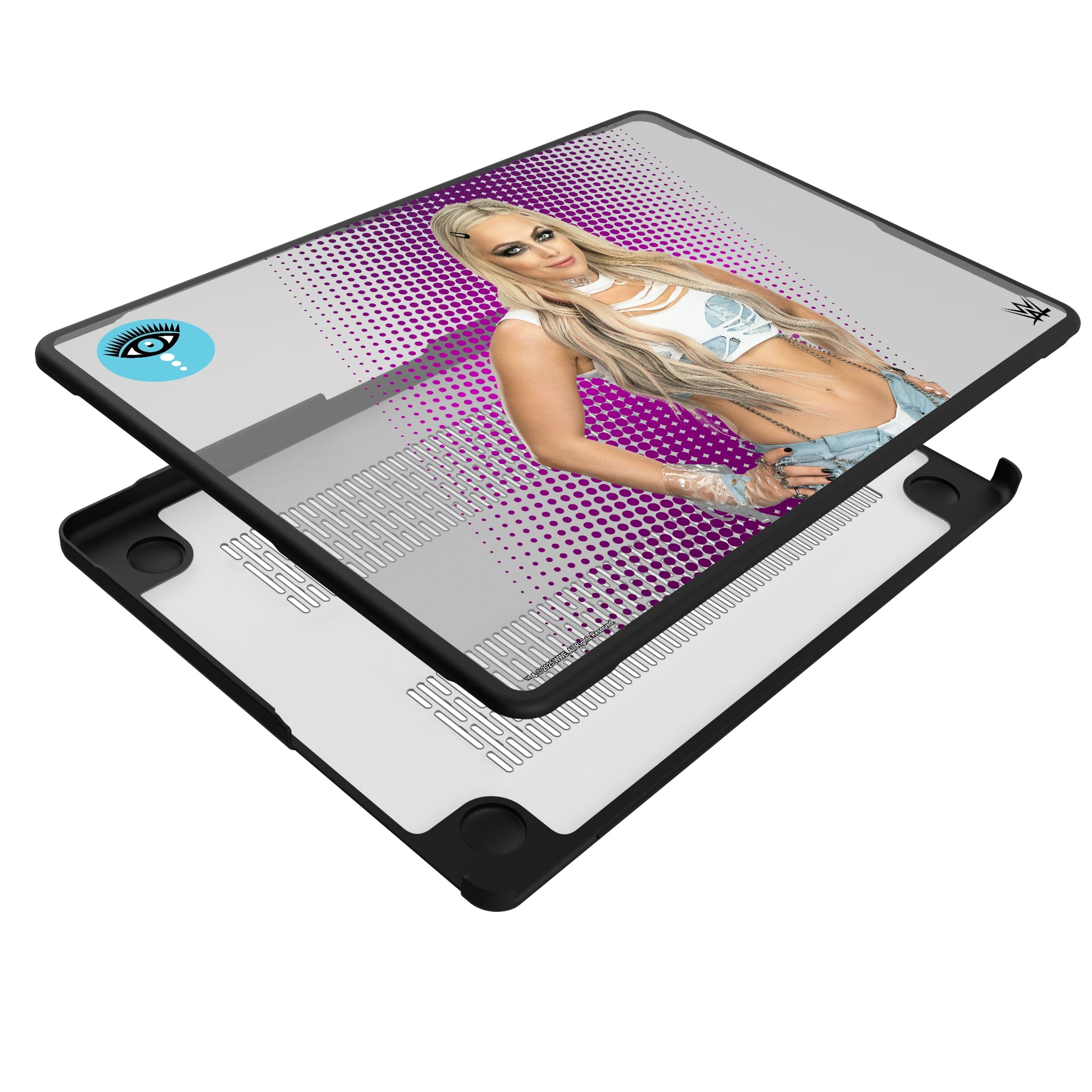 Liv Morgan Superstar MacBook Laptop Case for Apple MacBook - Isometric View#Device_MacBook Pro (14-inch, 2021) / MacBook Pro (14-inch, 2023) / MacBook Pro (14-inch, 2024)