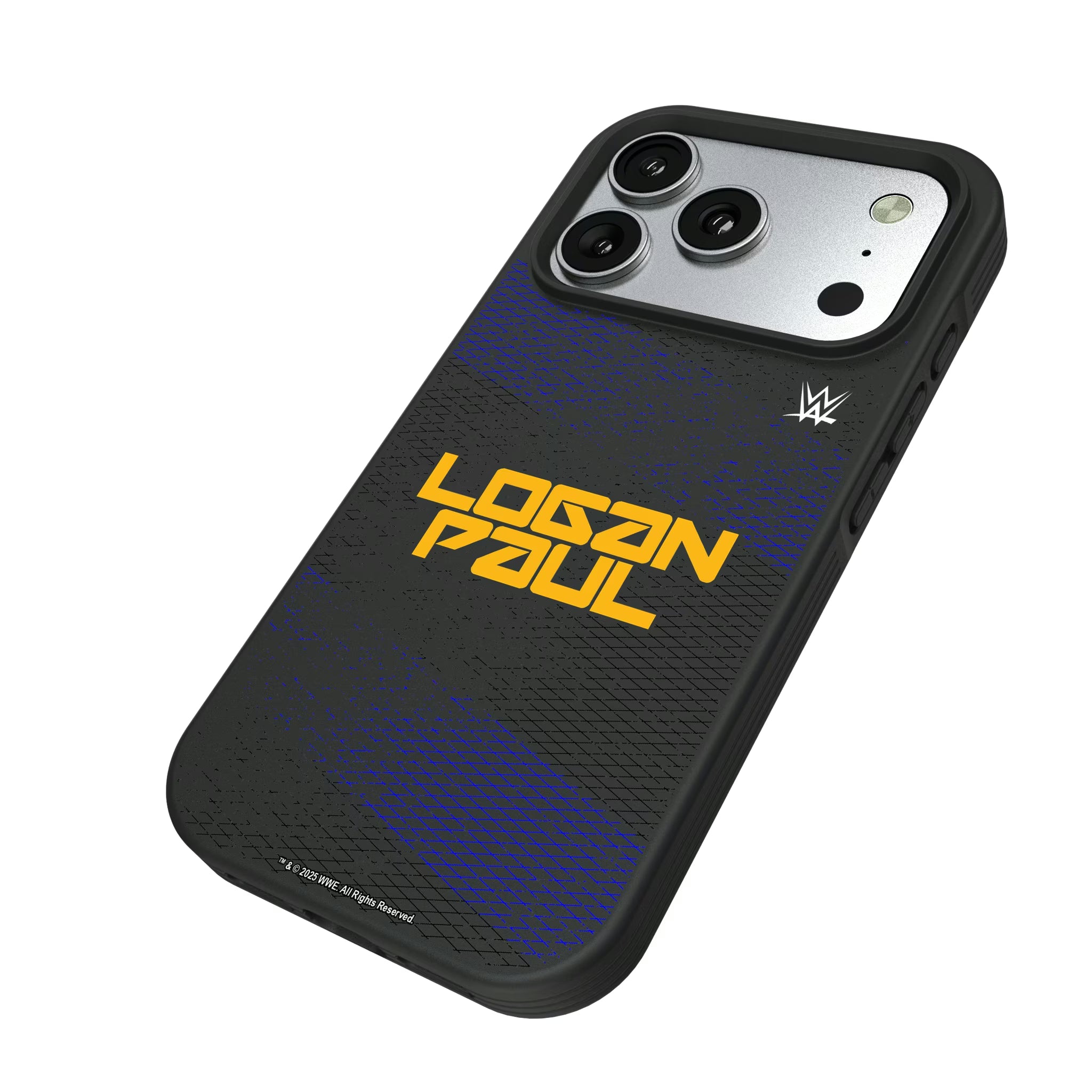 Logan Paul Steel iPhone Bump Phone Case for Apple iPhone - Isometric View#Device_iPhone 17 Pro