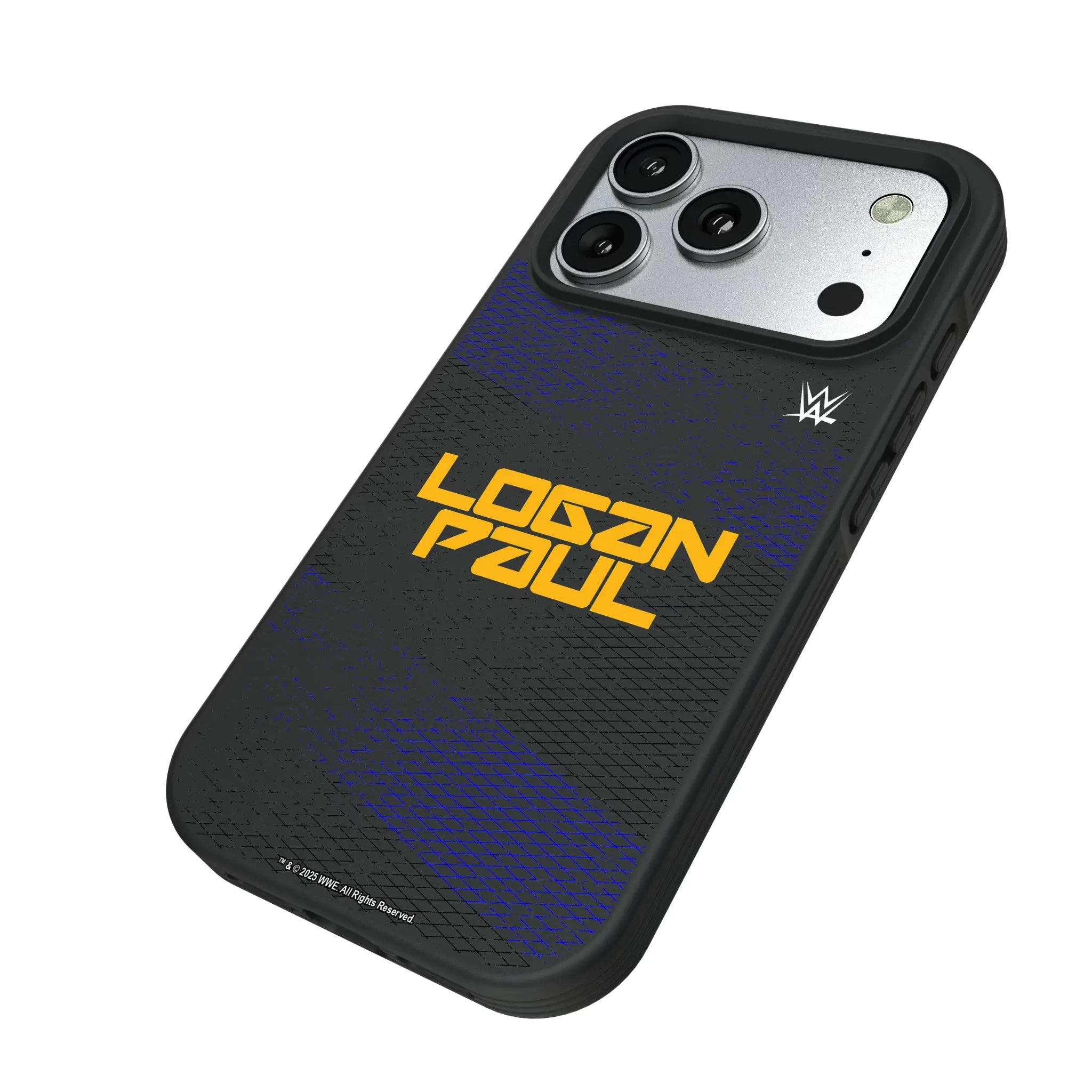 Logan Paul Steel iPhone Bump Phone Case for Apple iPhone - Isometric View#Device_iPhone 17 Pro