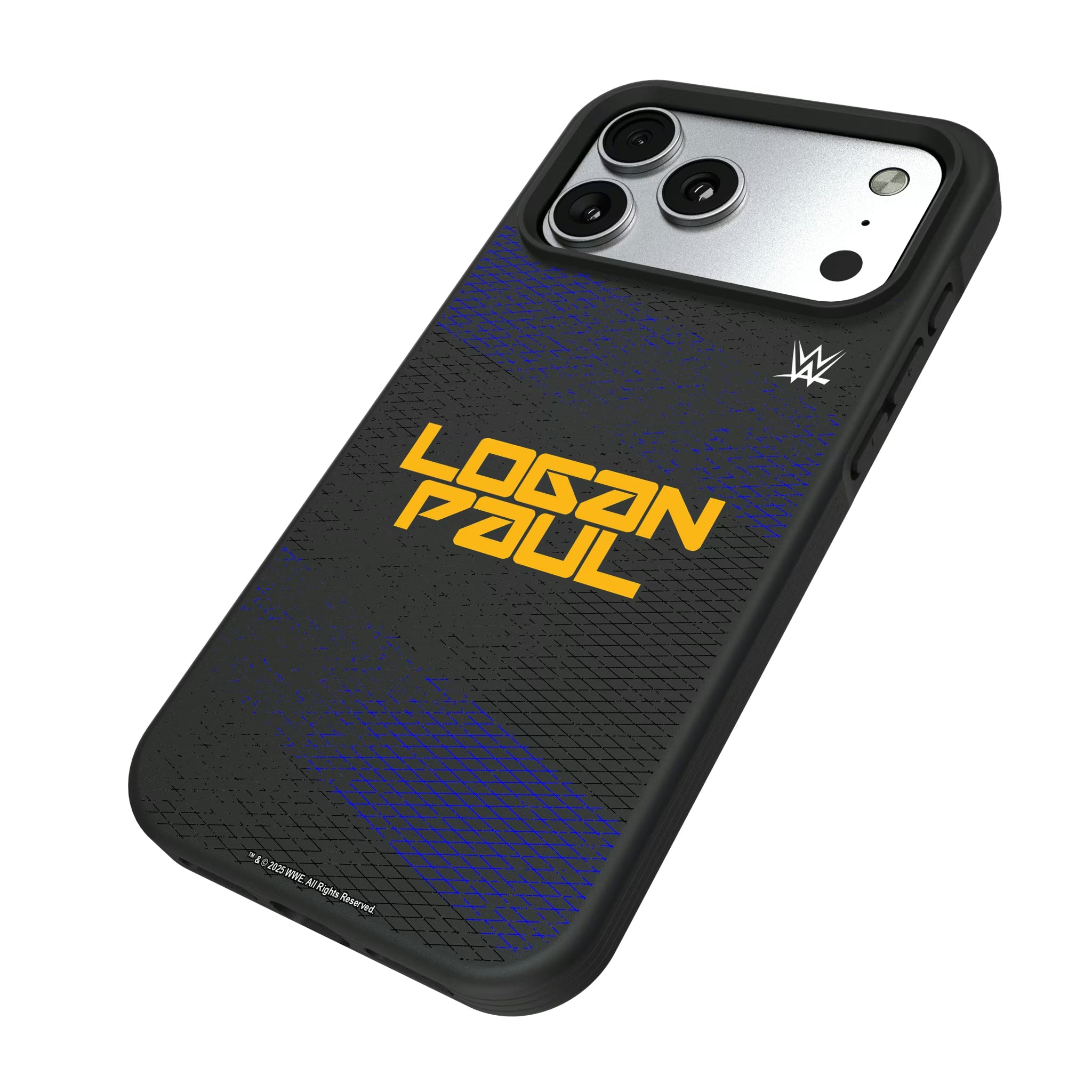 Logan Paul Steel iPhone Bump Phone Case for Apple iPhone - Isometric View#Device_iPhone 17 Pro Max